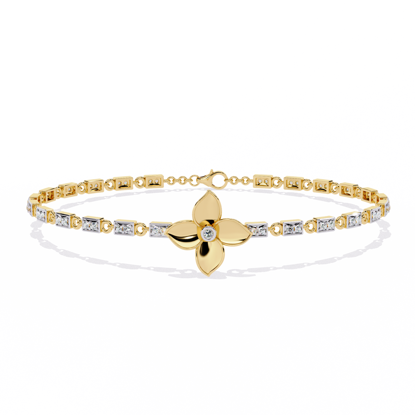 fleur royale lab grown diamond bracelet