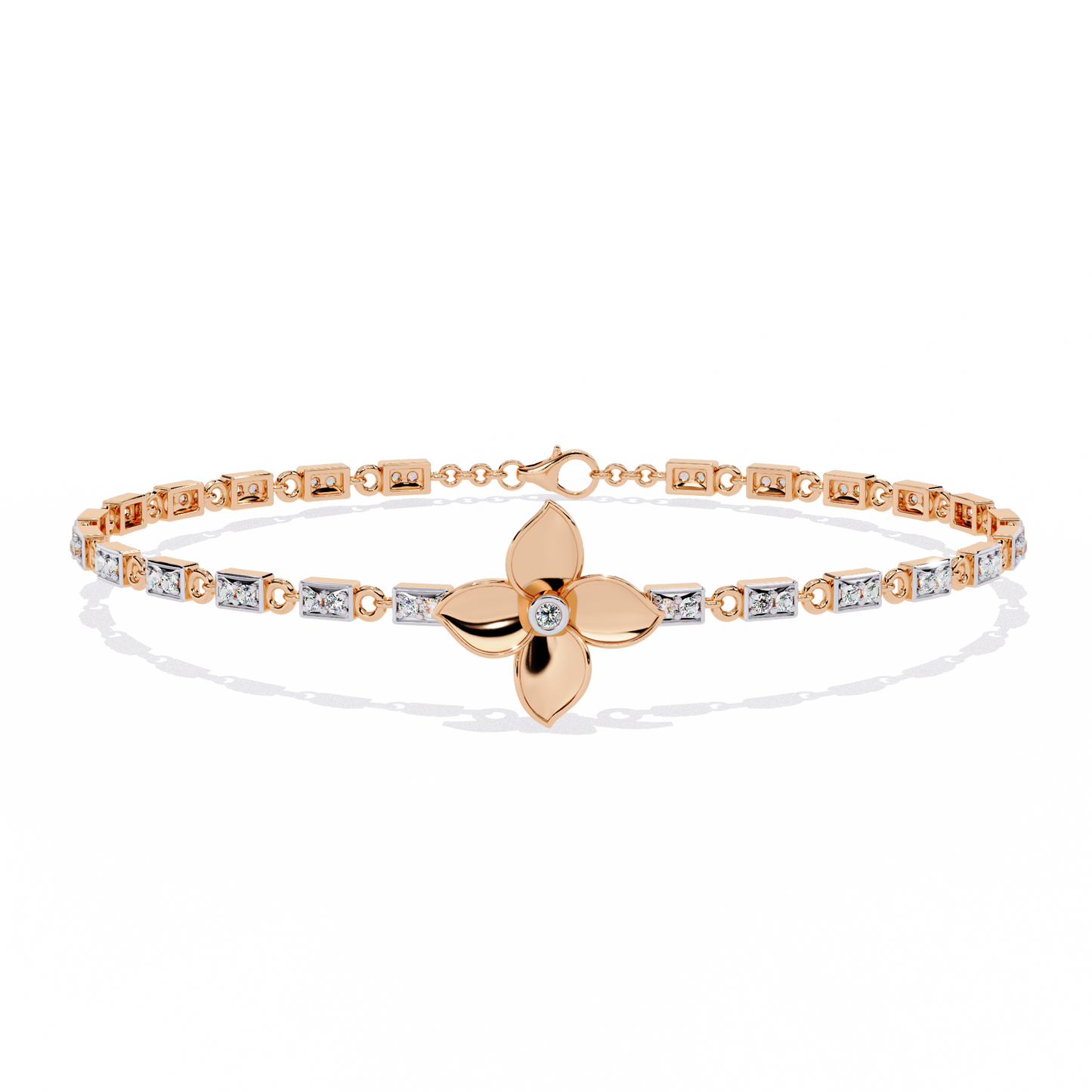 fleur royale lab grown diamond bracelet