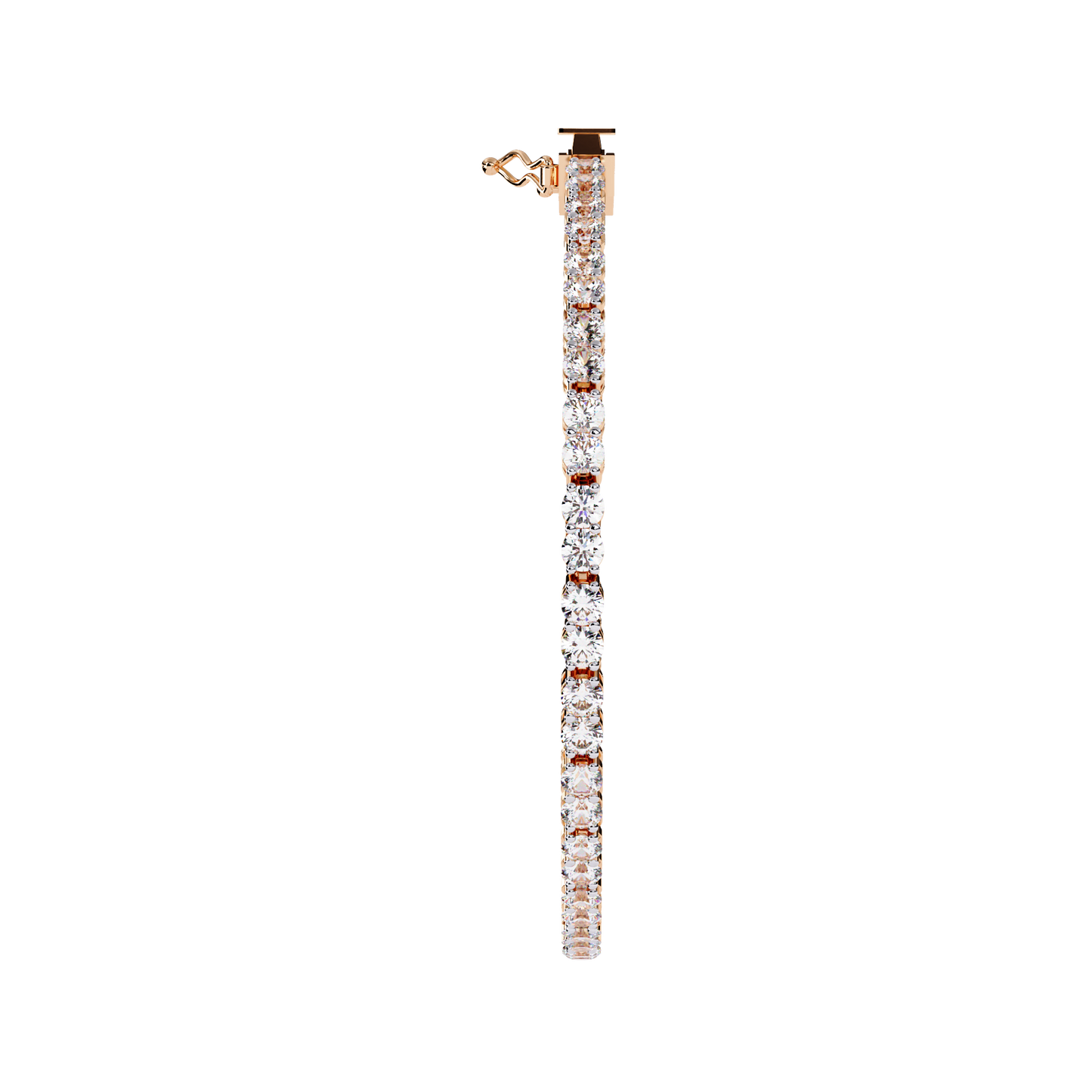 radiant row lab grown diamond bracelet