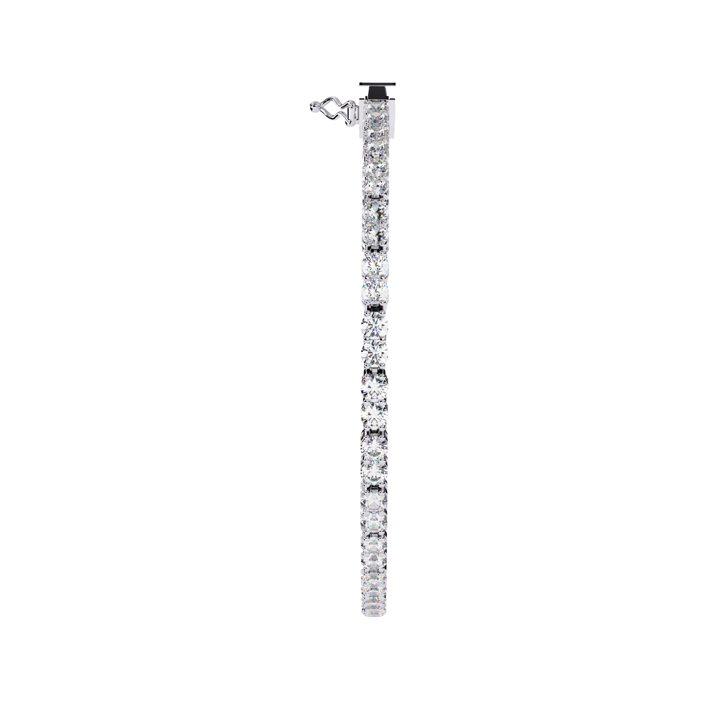 radiant row lab grown diamond bracelet