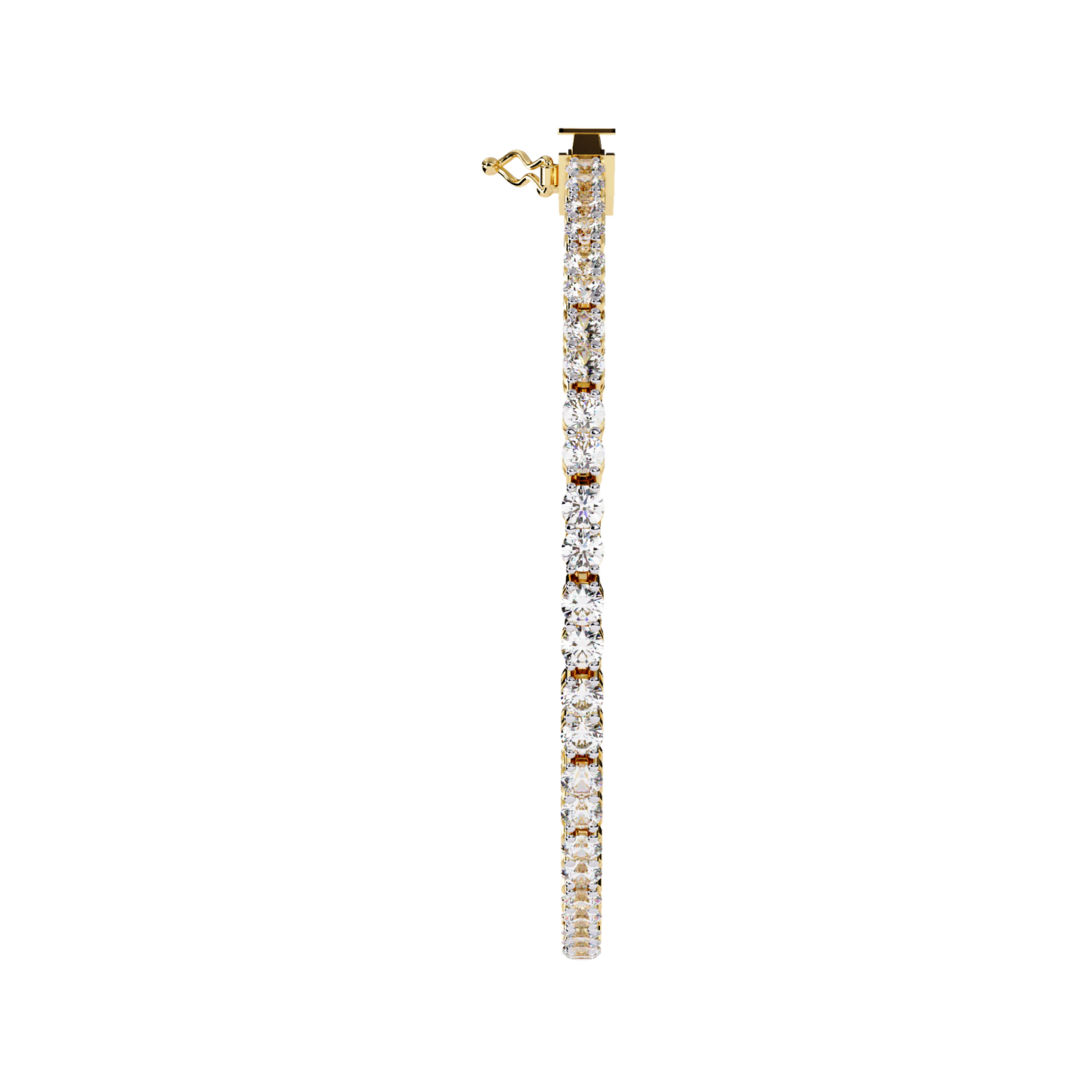 radiant row lab grown diamond bracelet