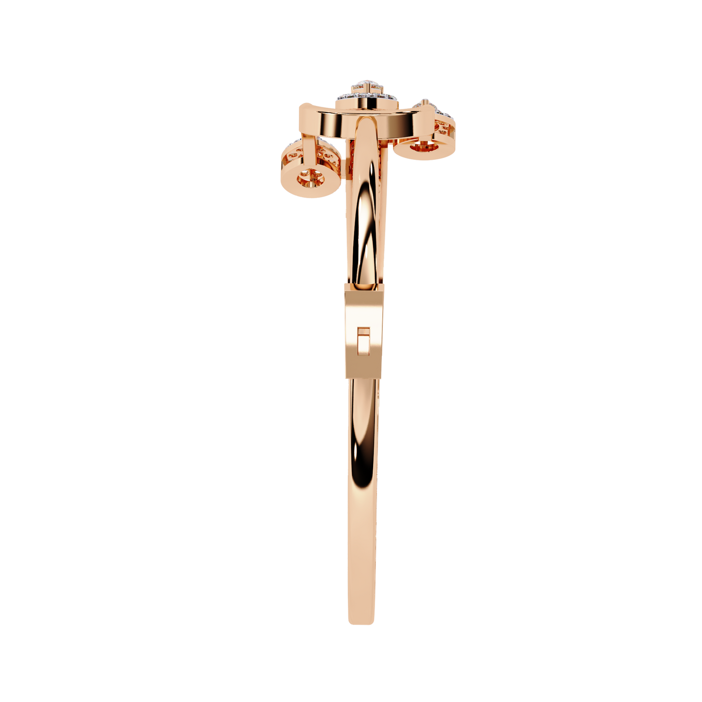 trident pear lab grown diamond bracelet