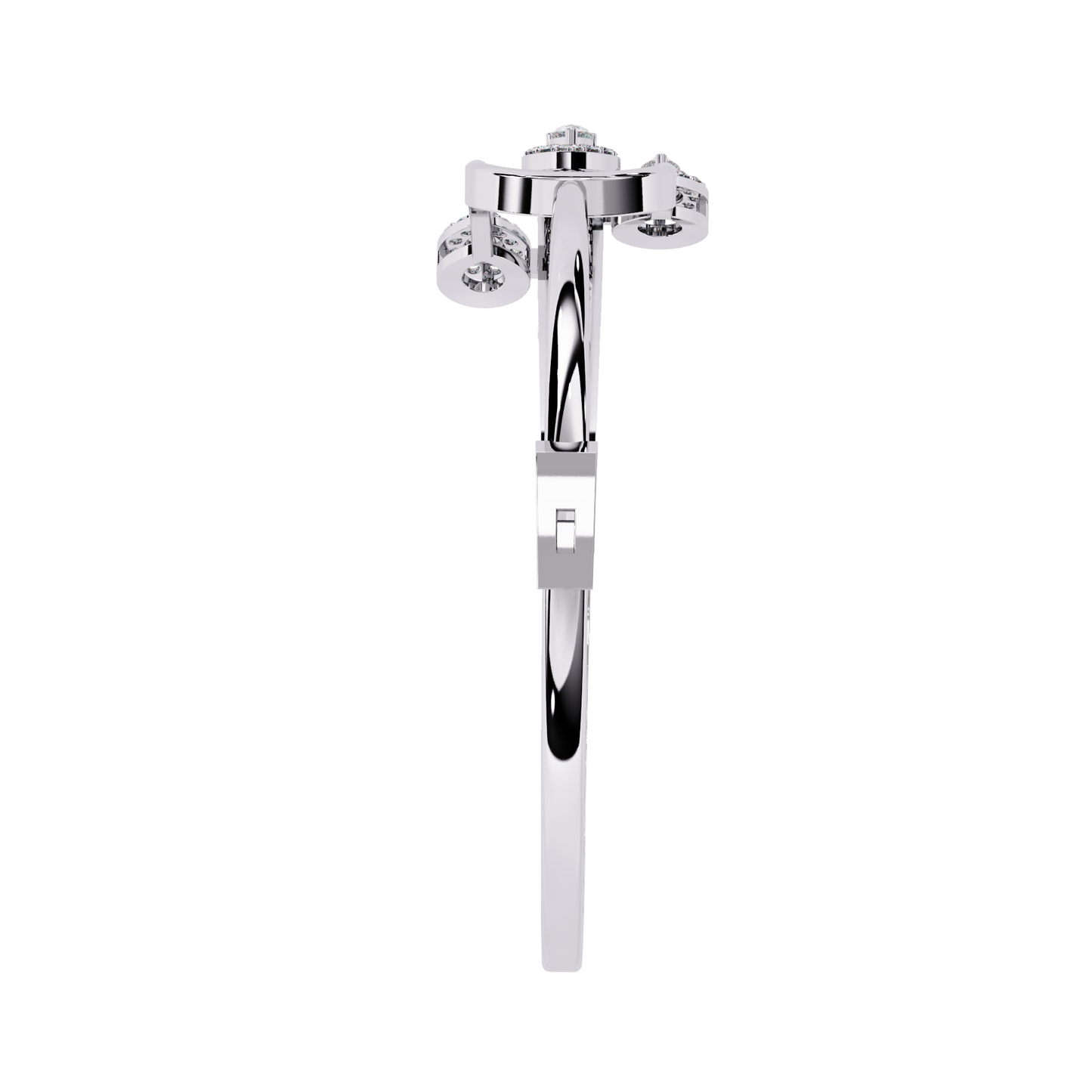 trident pear lab grown diamond bracelet