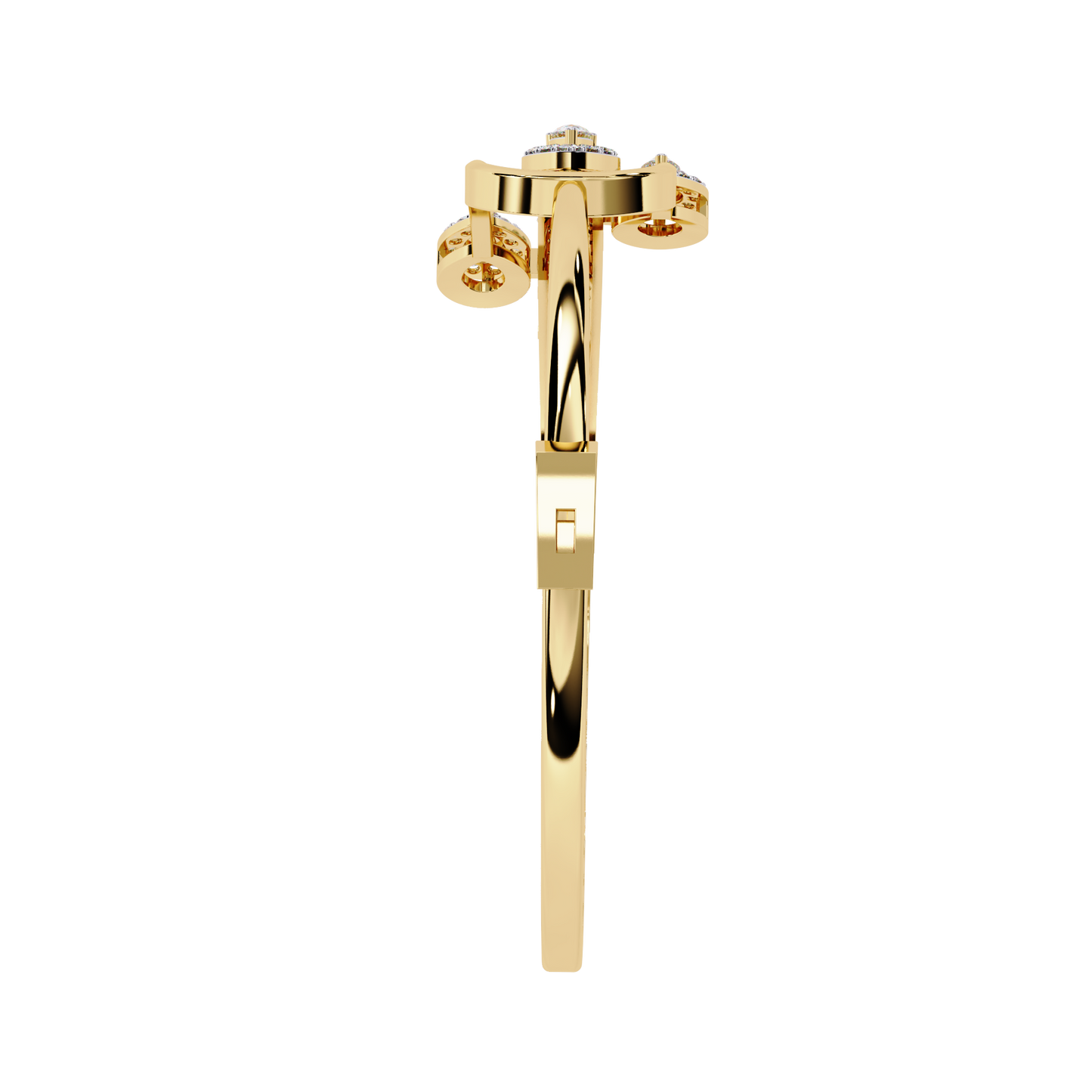 trident pear lab grown diamond bracelet