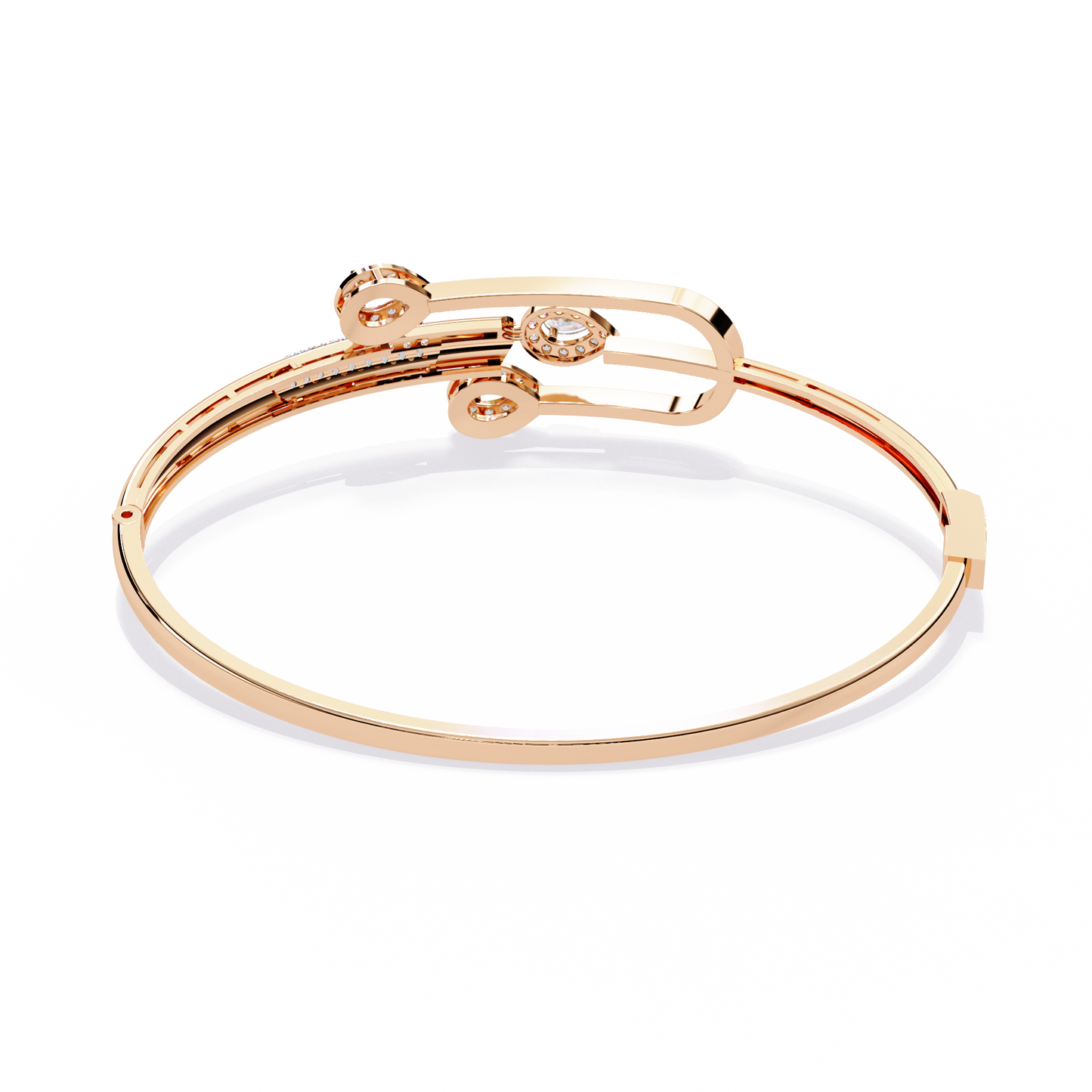 trident pear lab grown diamond bracelet
