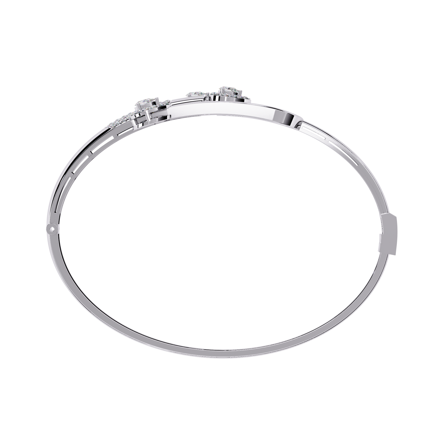 trident pear lab grown diamond bracelet