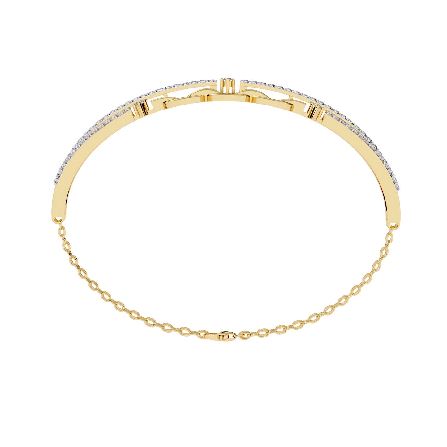 chain chic lab grown diamond bracelet