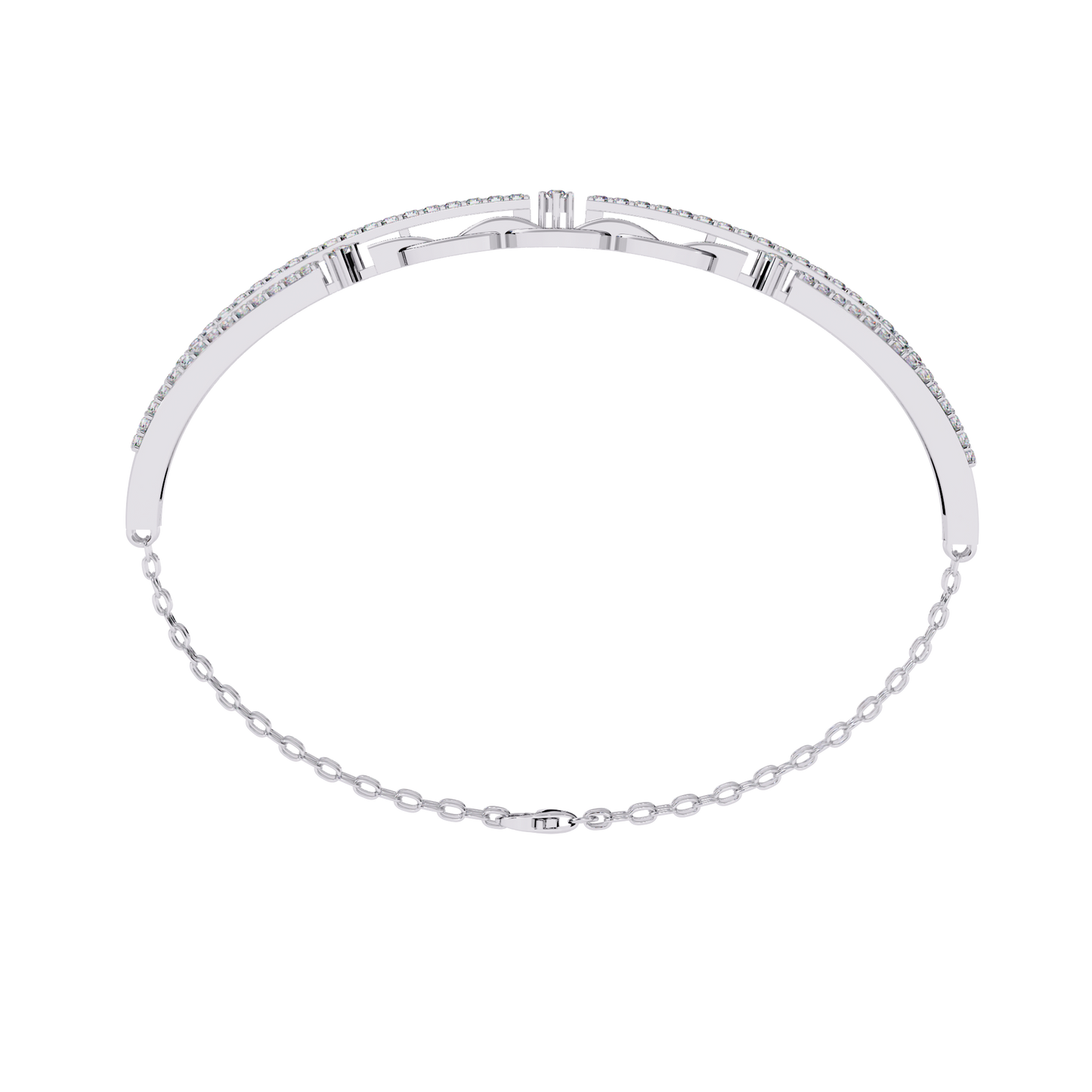 chain chic lab grown diamond bracelet