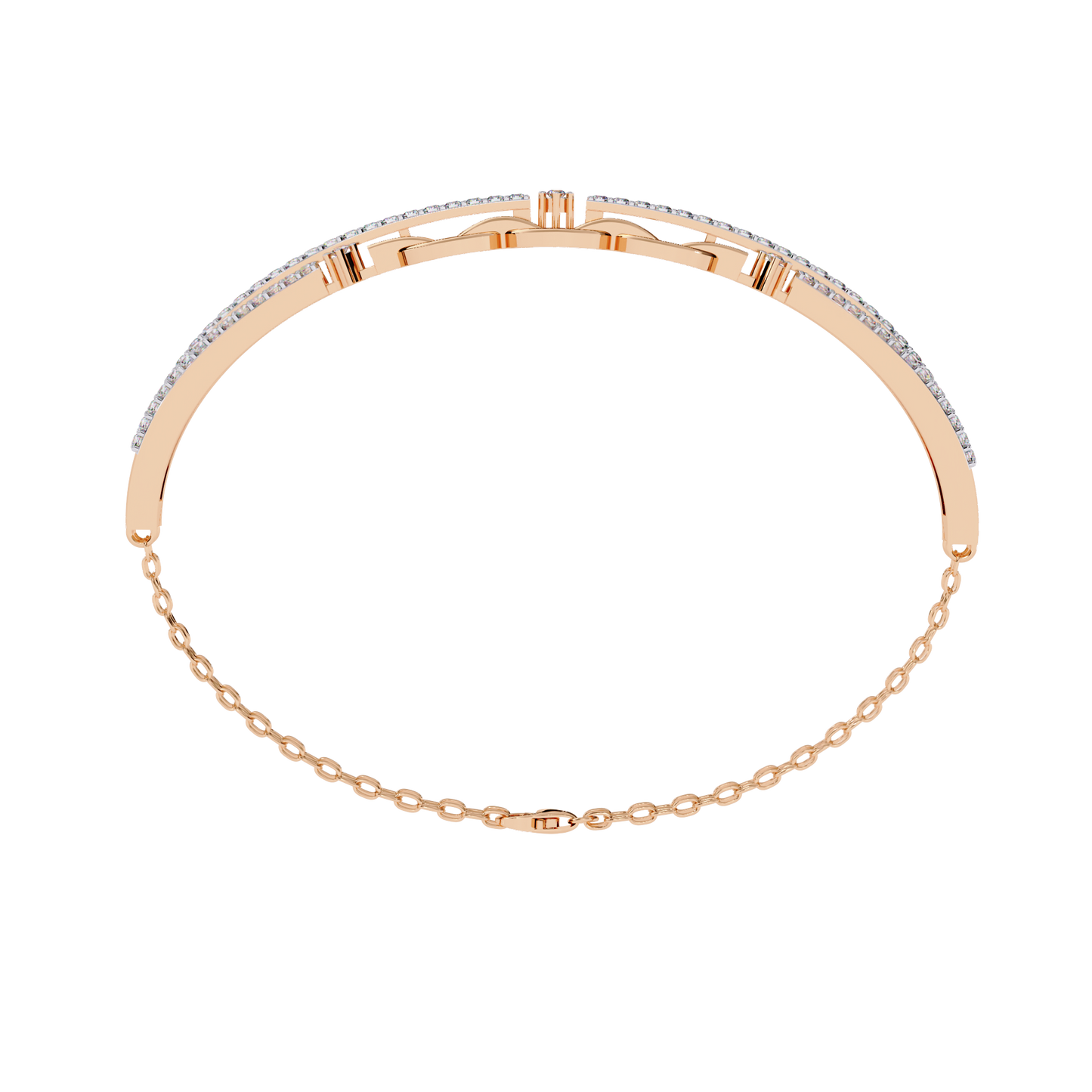 chain chic lab grown diamond bracelet