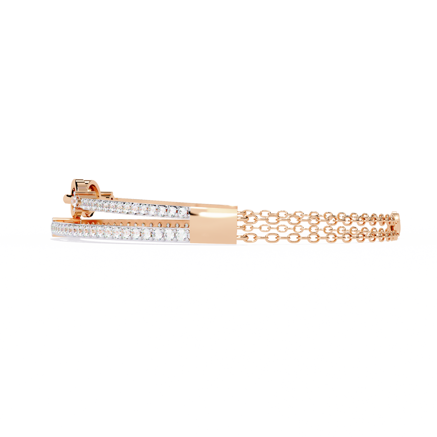 chain chic lab grown diamond bracelet