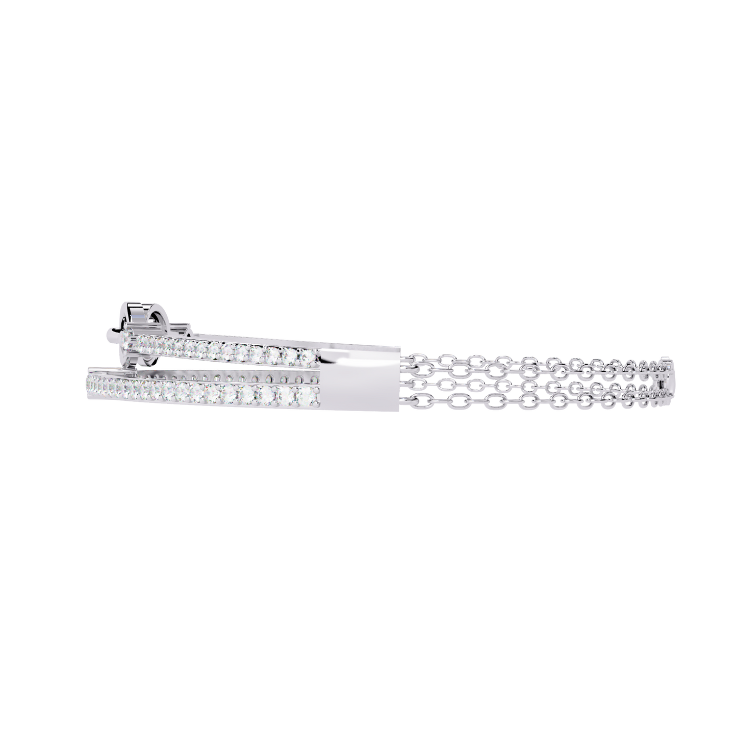 chain chic lab grown diamond bracelet