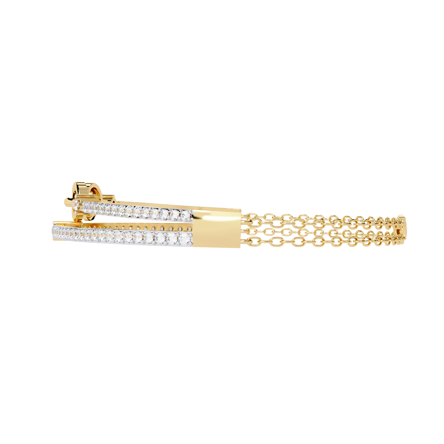 chain chic lab grown diamond bracelet