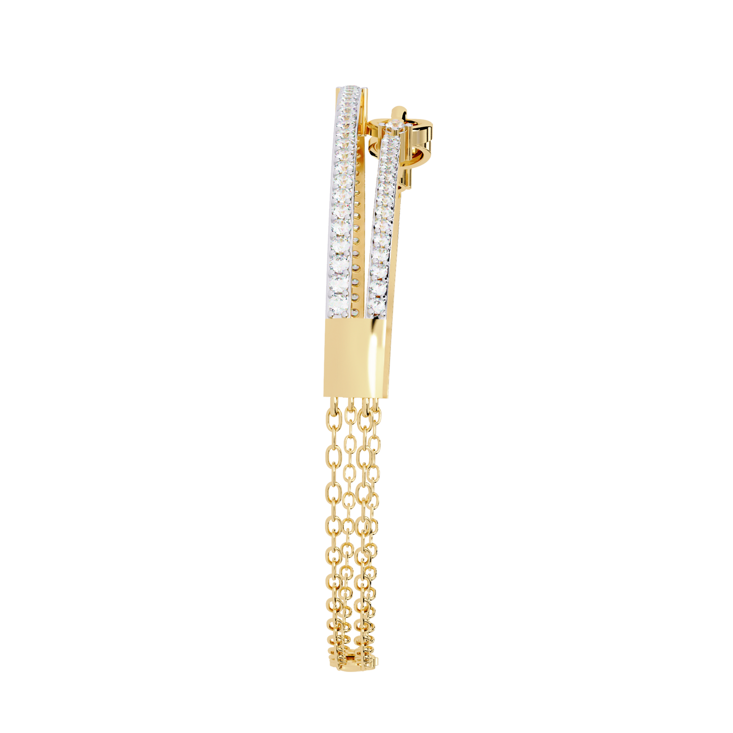 chain chic lab grown diamond bracelet