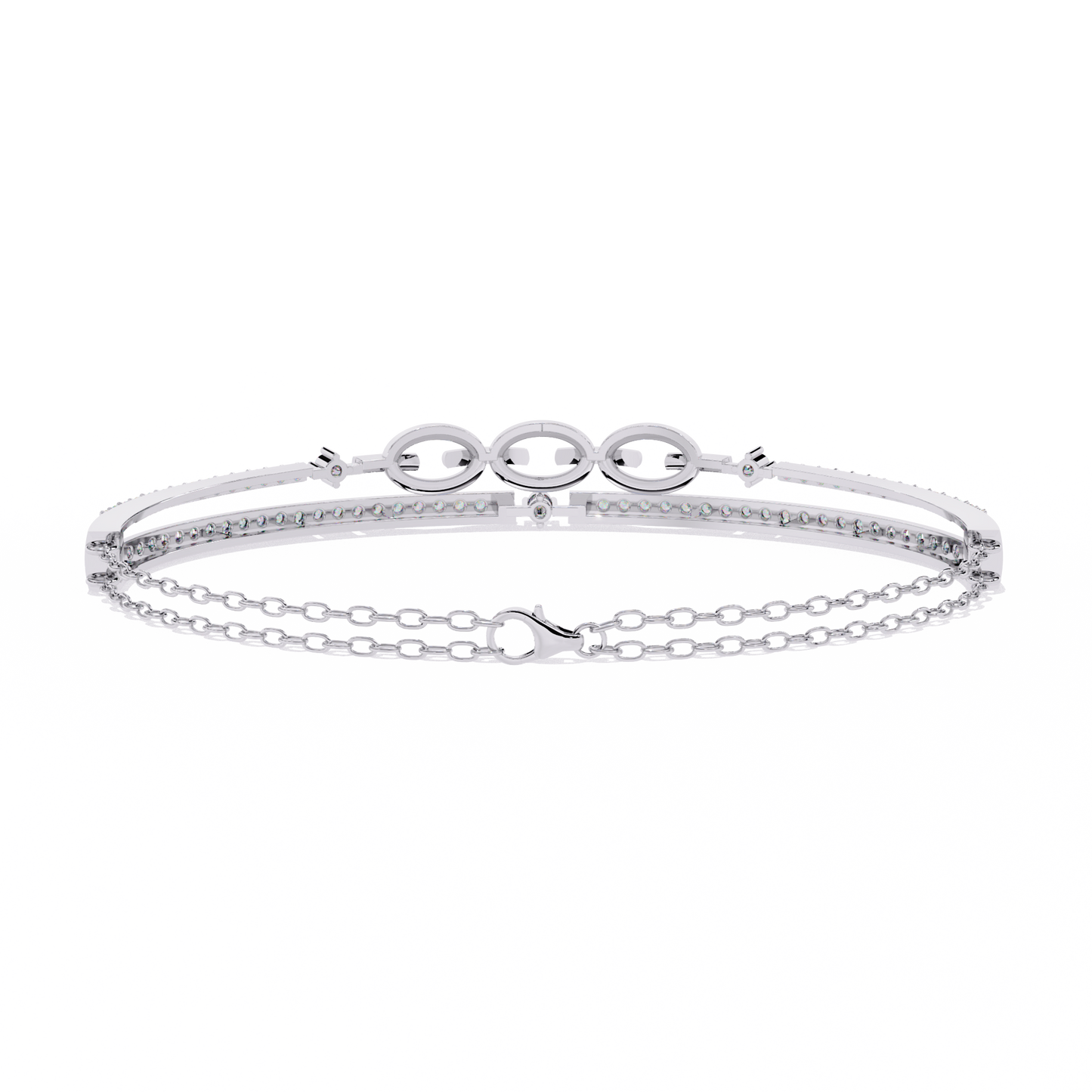 chain chic lab grown diamond bracelet