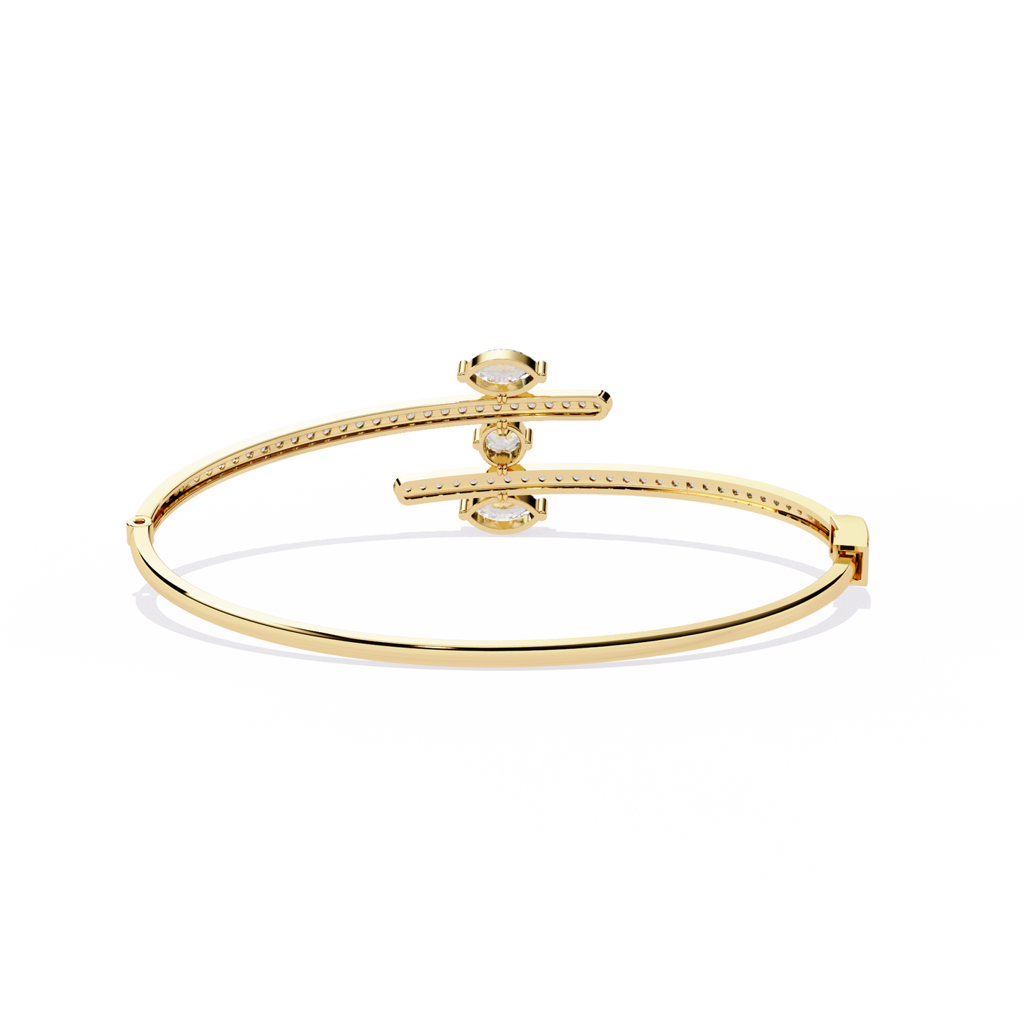 marquise muse lab grown diamond bangle