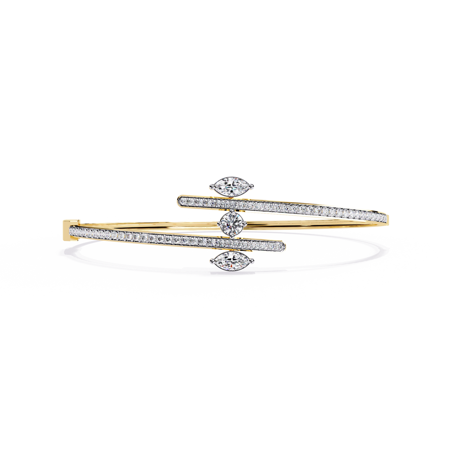 marquise muse lab grown diamond bangle