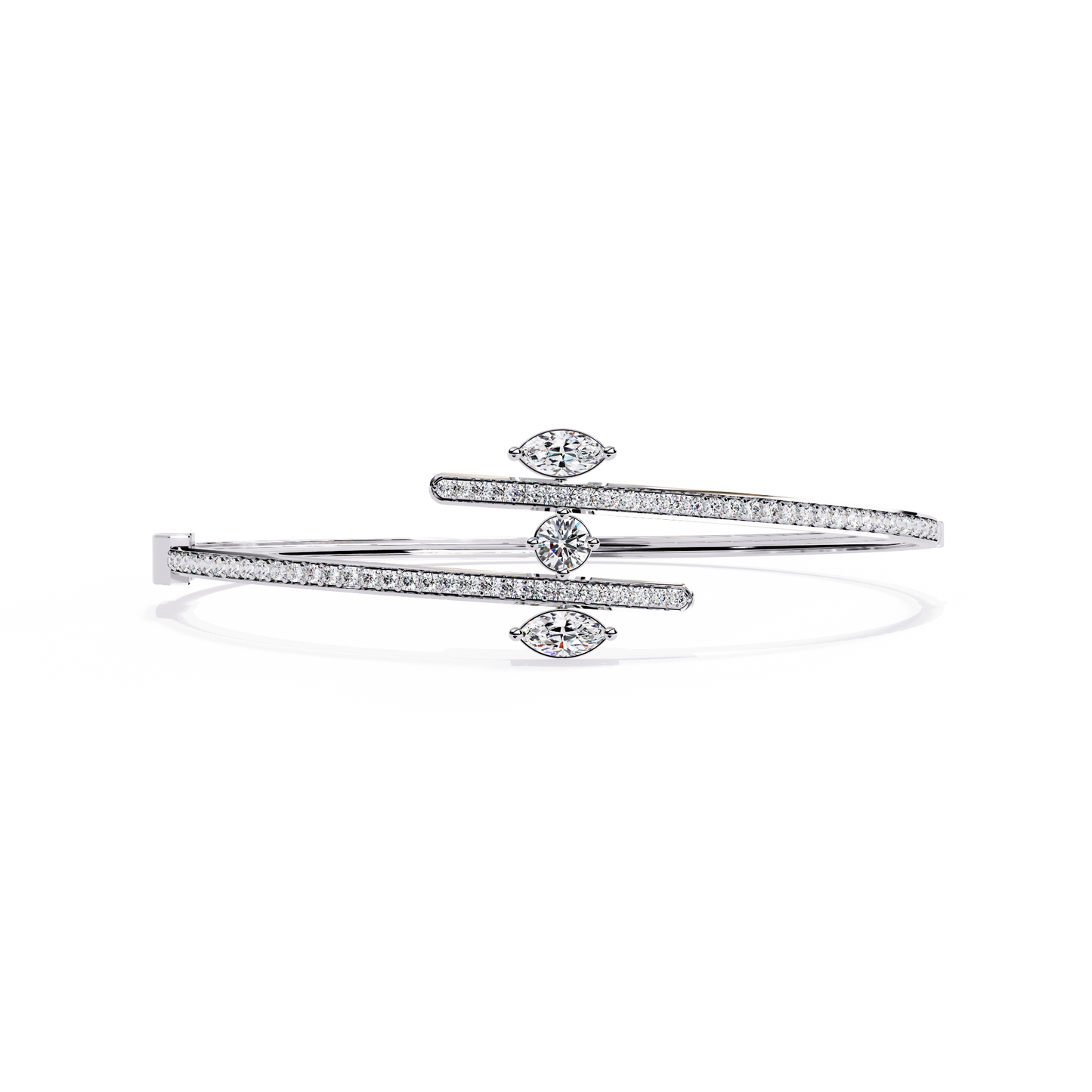 marquise muse lab grown diamond bangle
