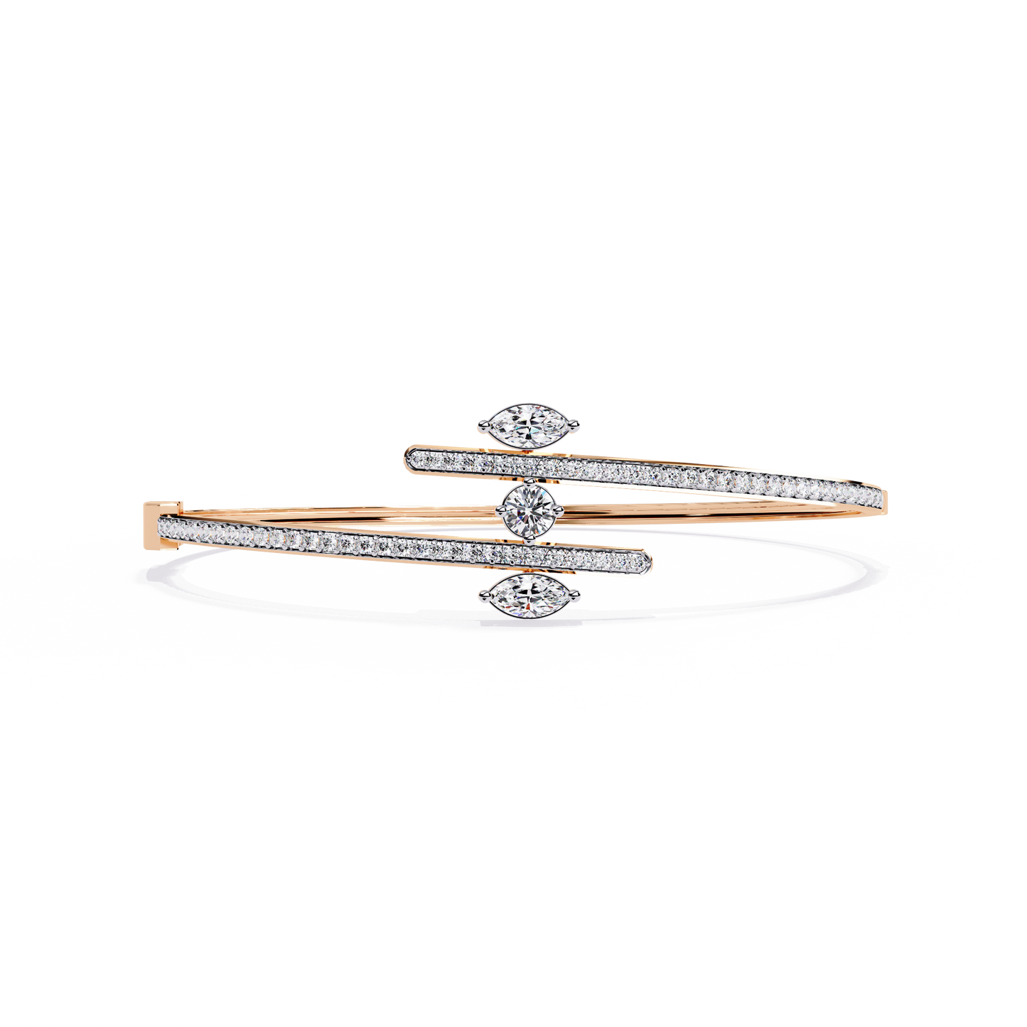 marquise muse lab grown diamond bangle
