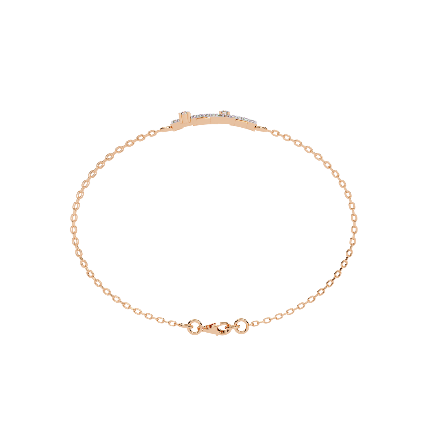 metro mosaic lab grown diamond bracelet