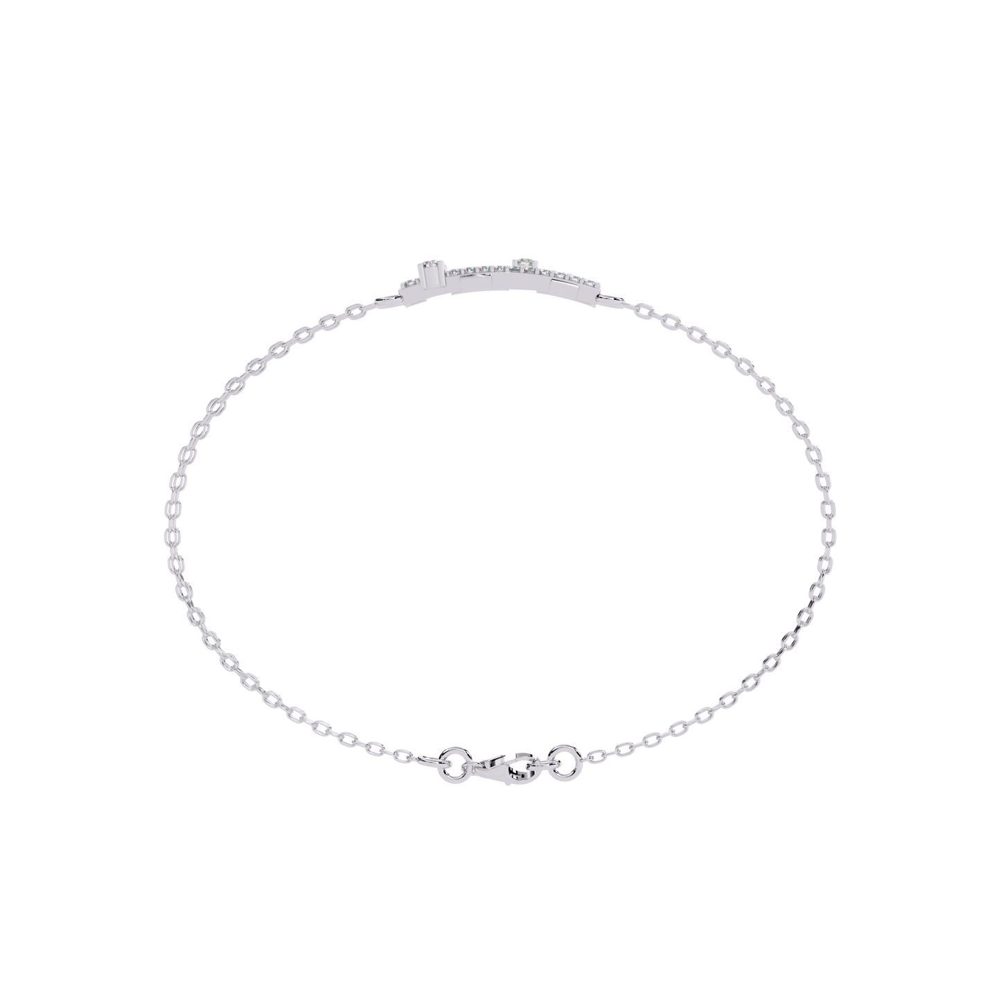metro mosaic lab grown diamond bracelet