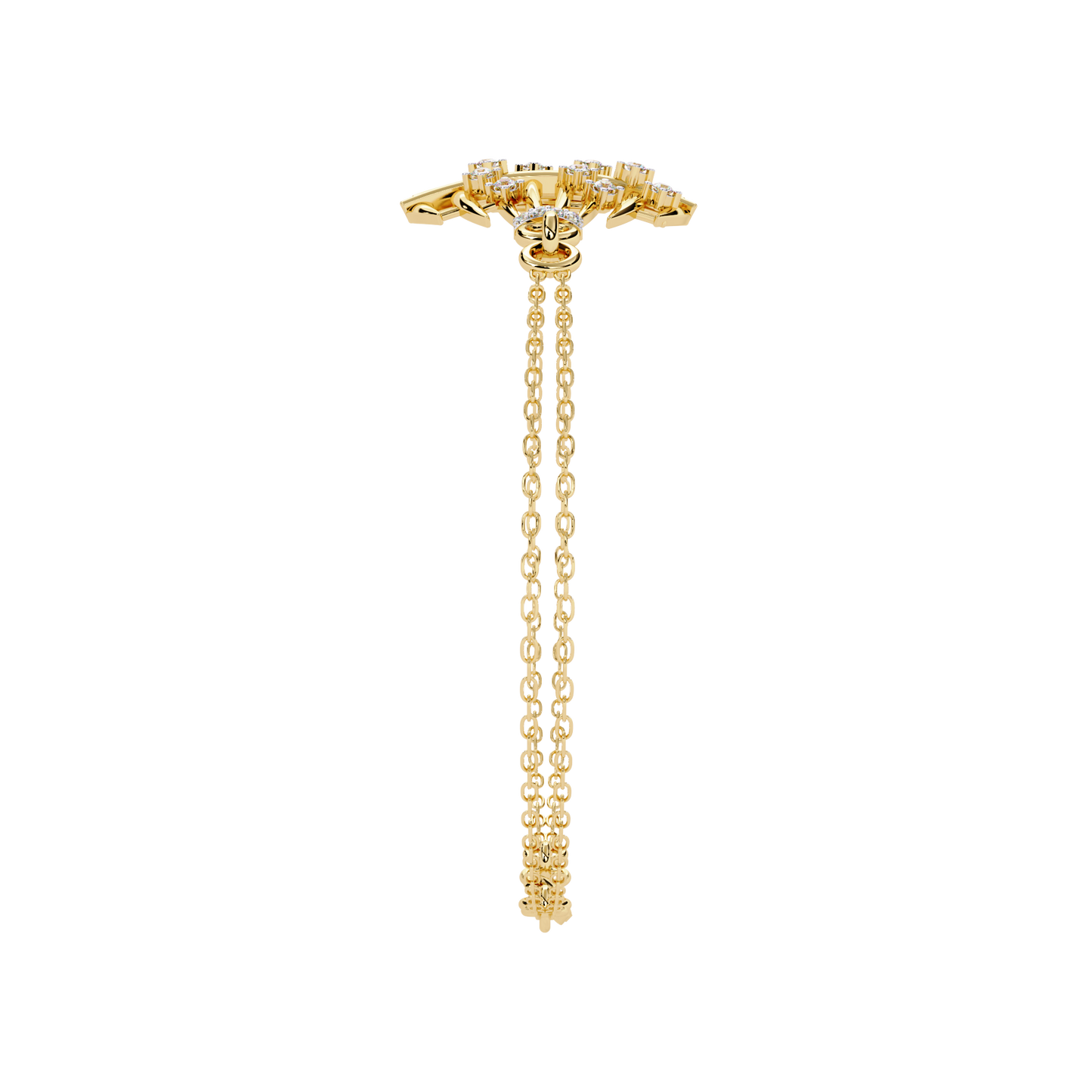 stardust dome lab grown diamond chain bracelet