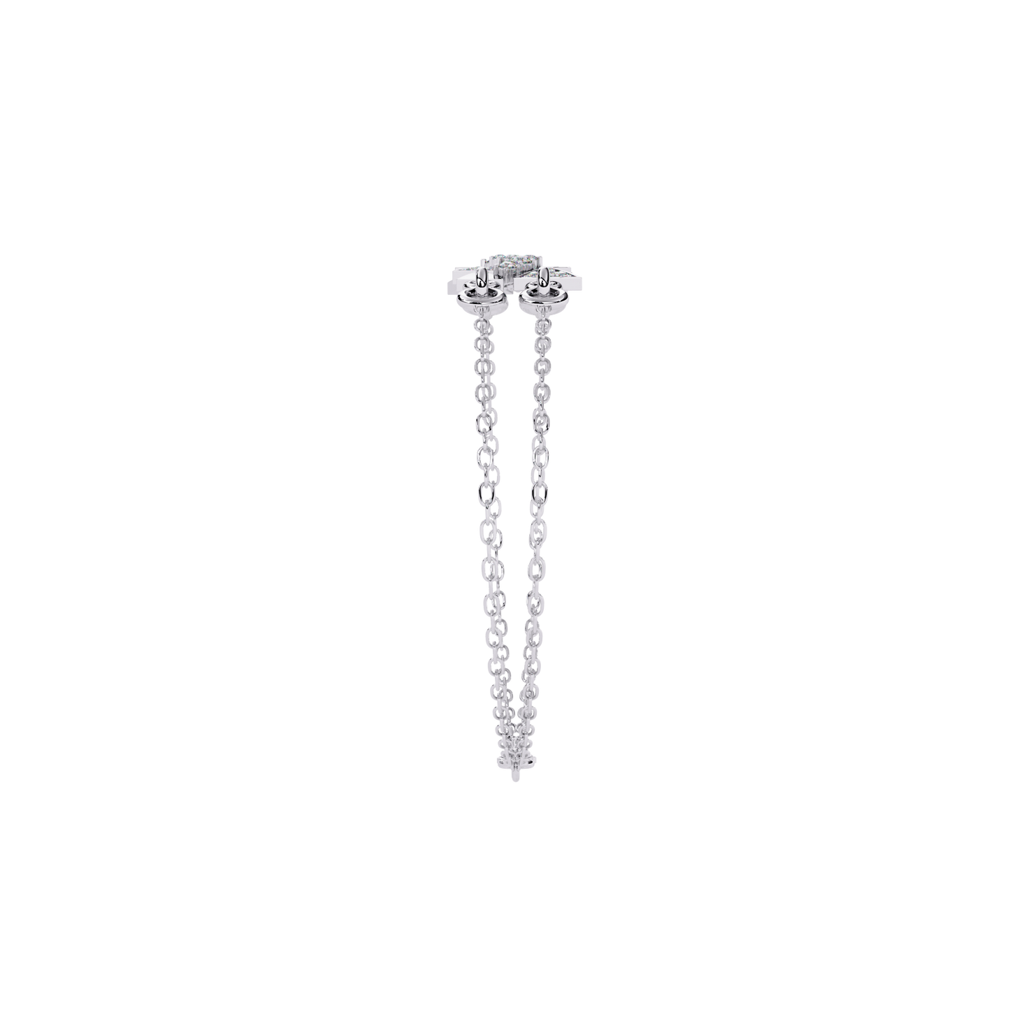 modernist triangle lab grown diamond bracelet