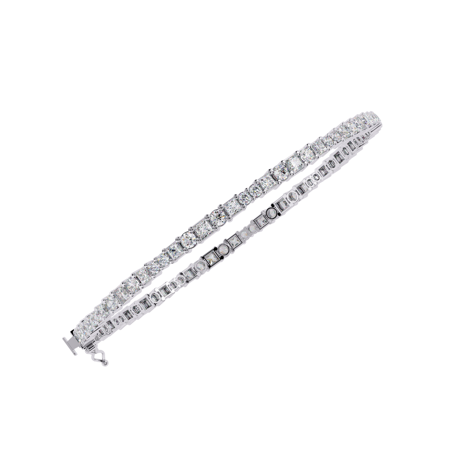 timeless round lab grown diamond bracelet