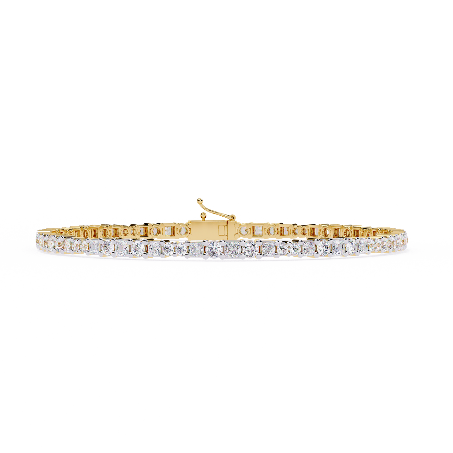 timeless round lab grown diamond bracelet