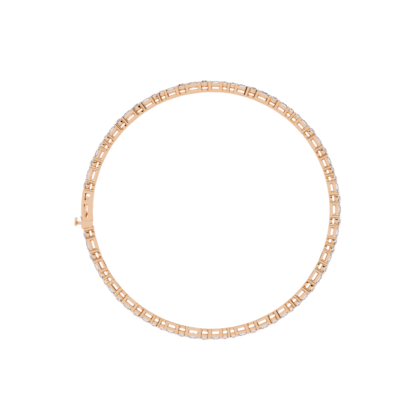 timeless round lab grown diamond bracelet