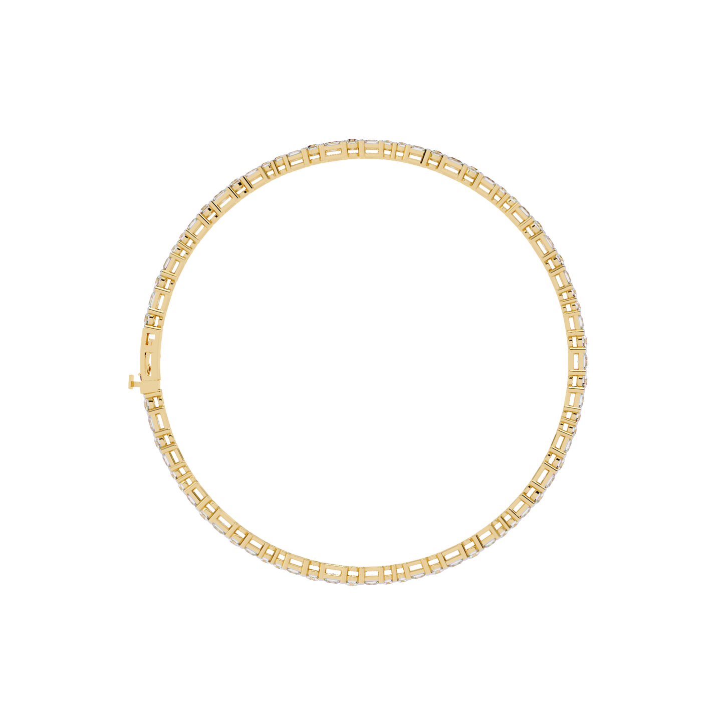 timeless round lab grown diamond bracelet