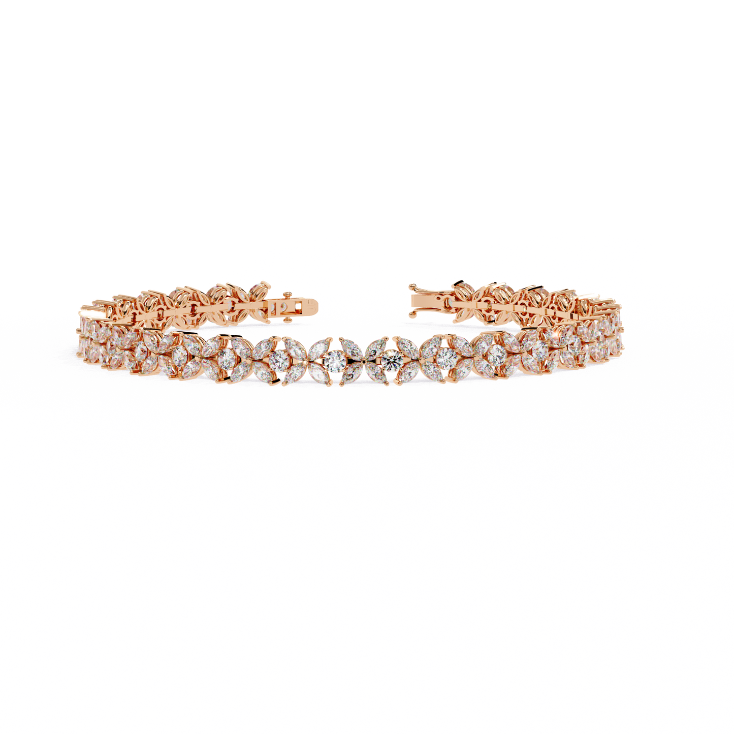flora luxe lab grown diamond tennis bracelet