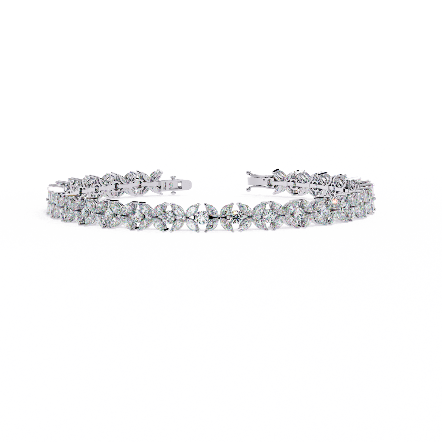 flora luxe lab grown diamond tennis bracelet