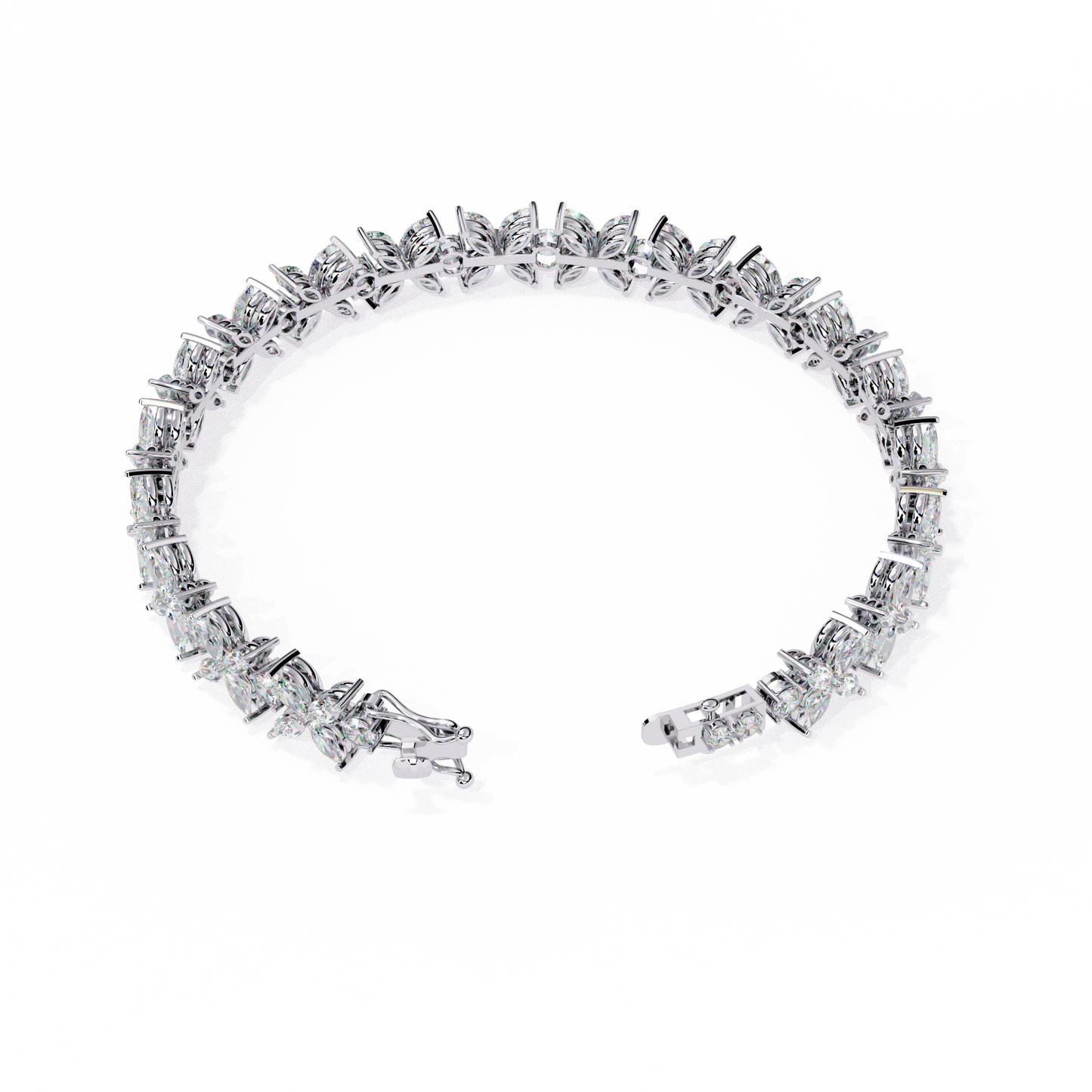 flora luxe lab grown diamond tennis bracelet