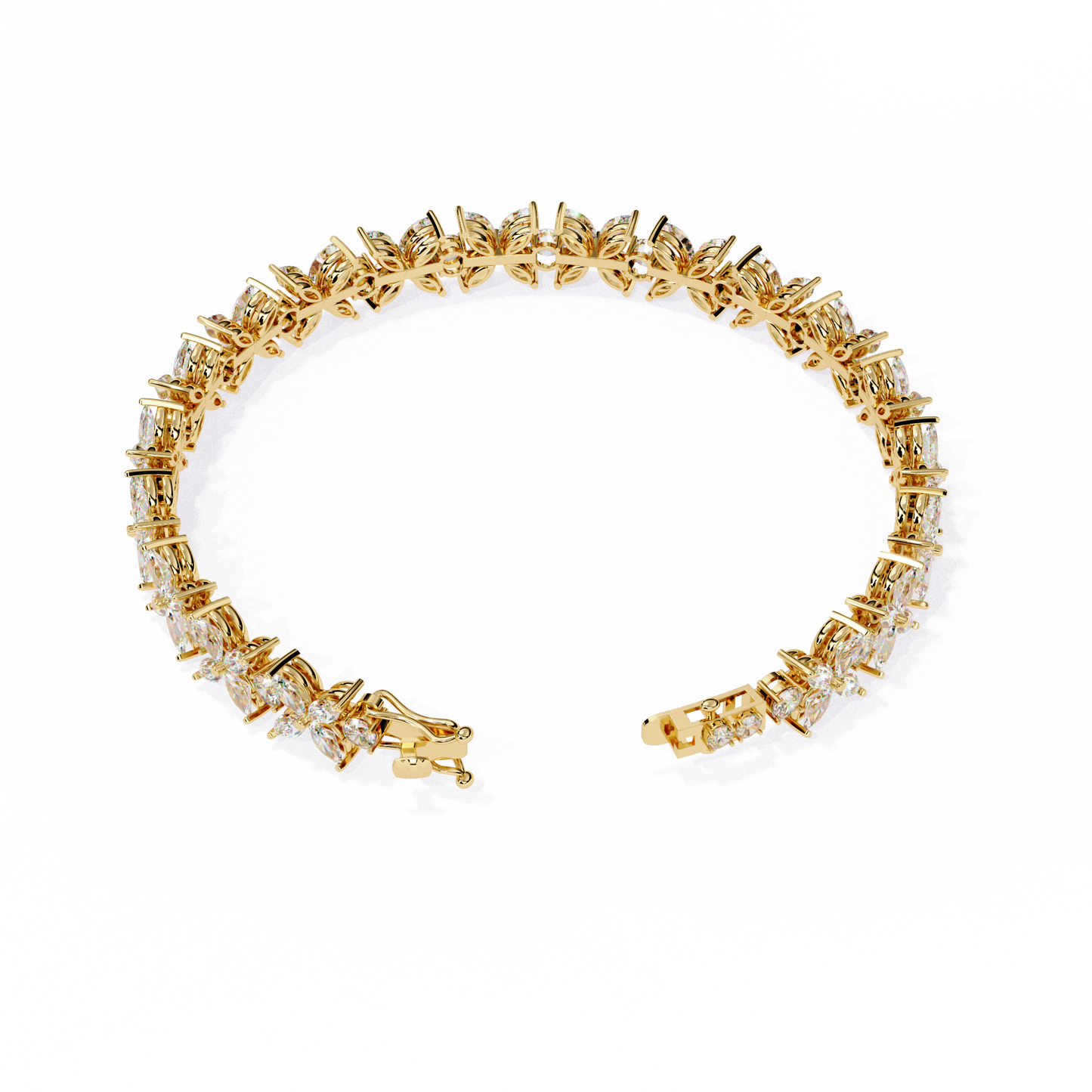 flora luxe lab grown diamond tennis bracelet