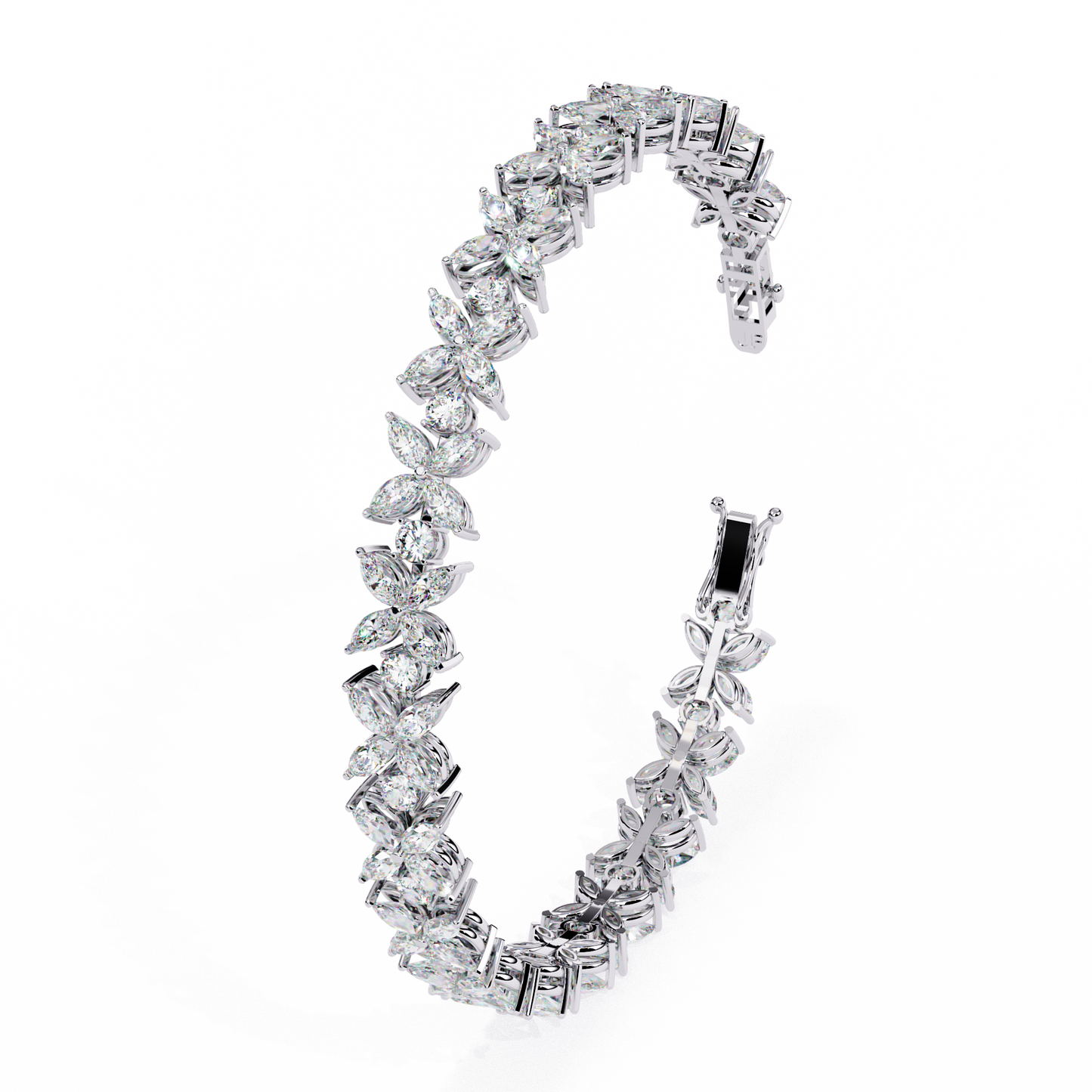 flora luxe lab grown diamond tennis bracelet