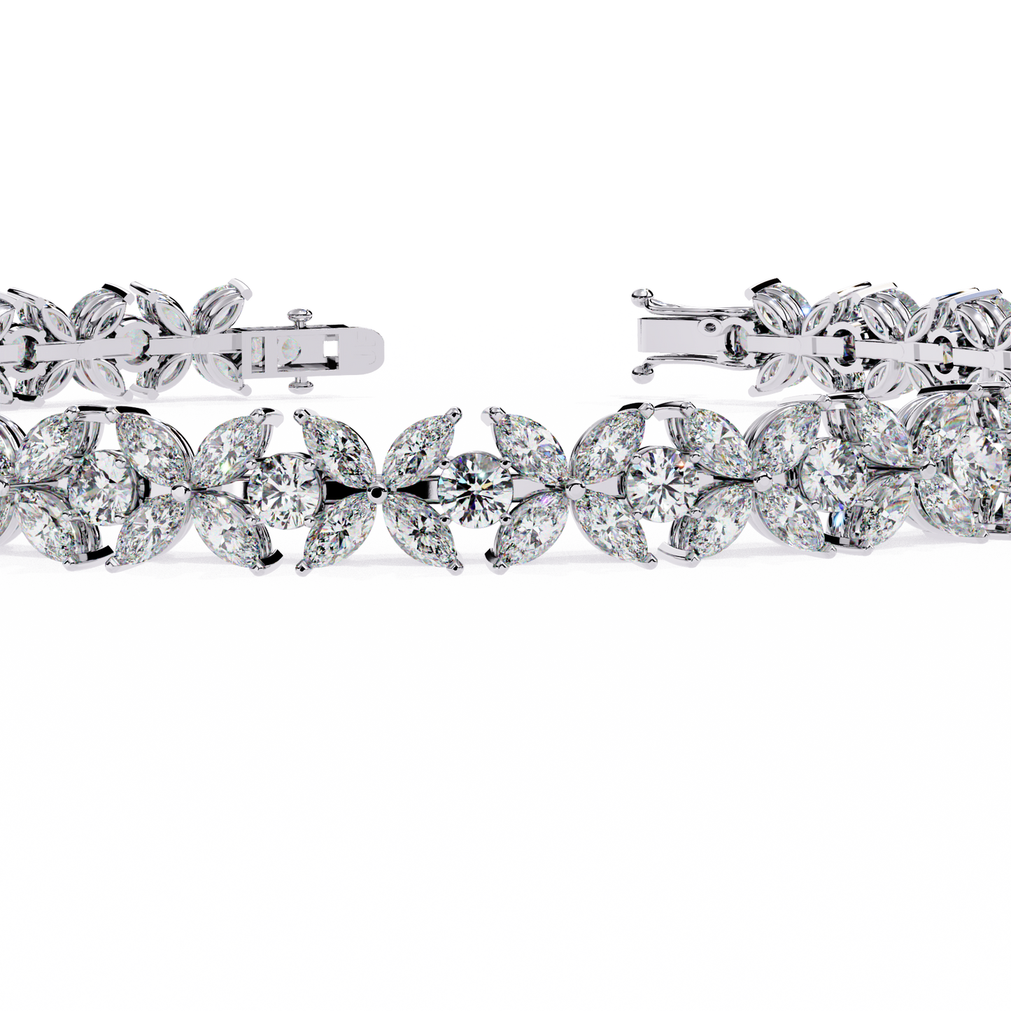 flora luxe lab grown diamond tennis bracelet