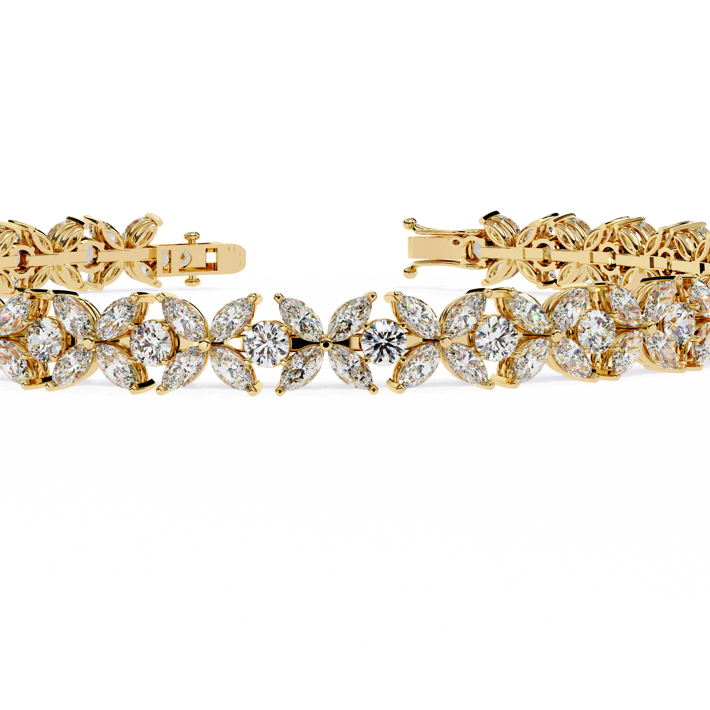 flora luxe lab grown diamond tennis bracelet