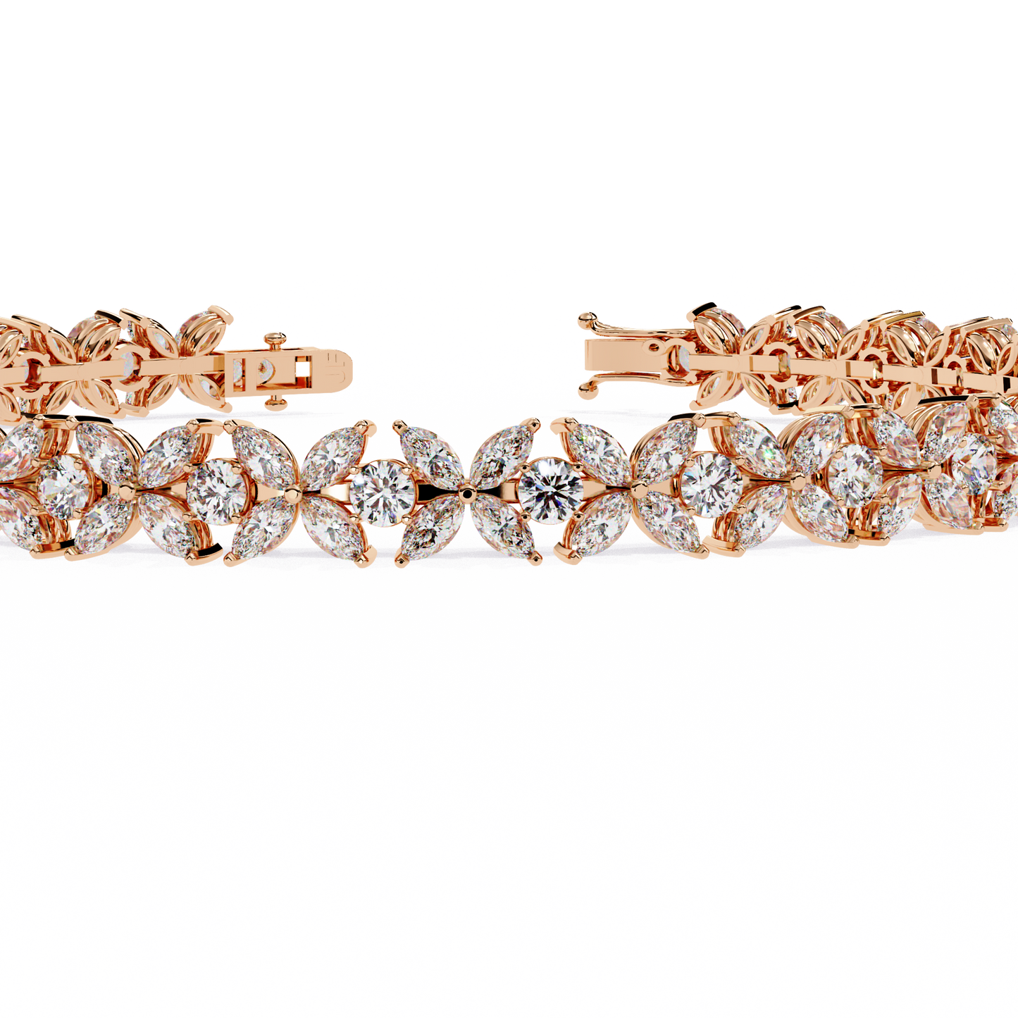 flora luxe lab grown diamond tennis bracelet