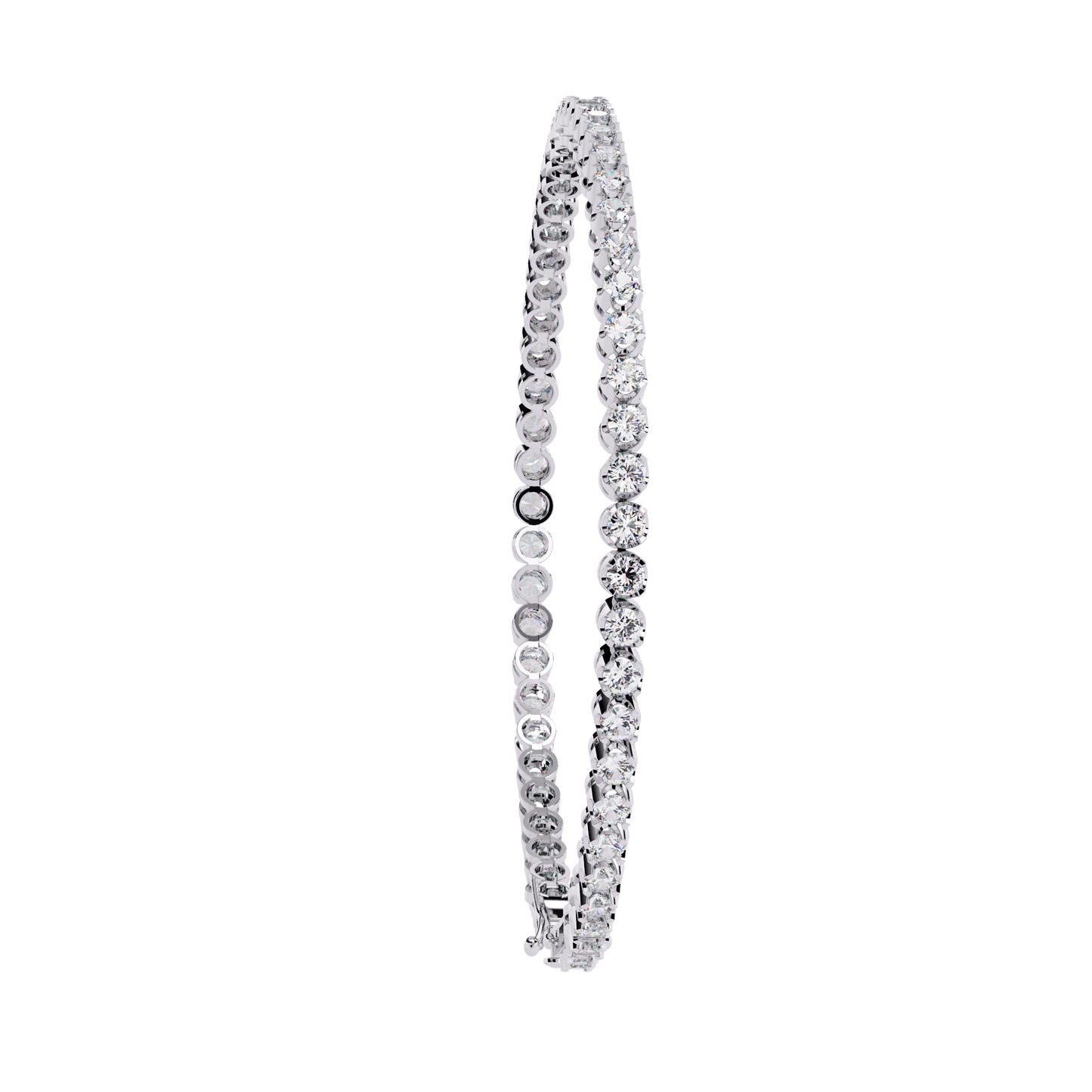 signature shine lab grown diamond bracelet