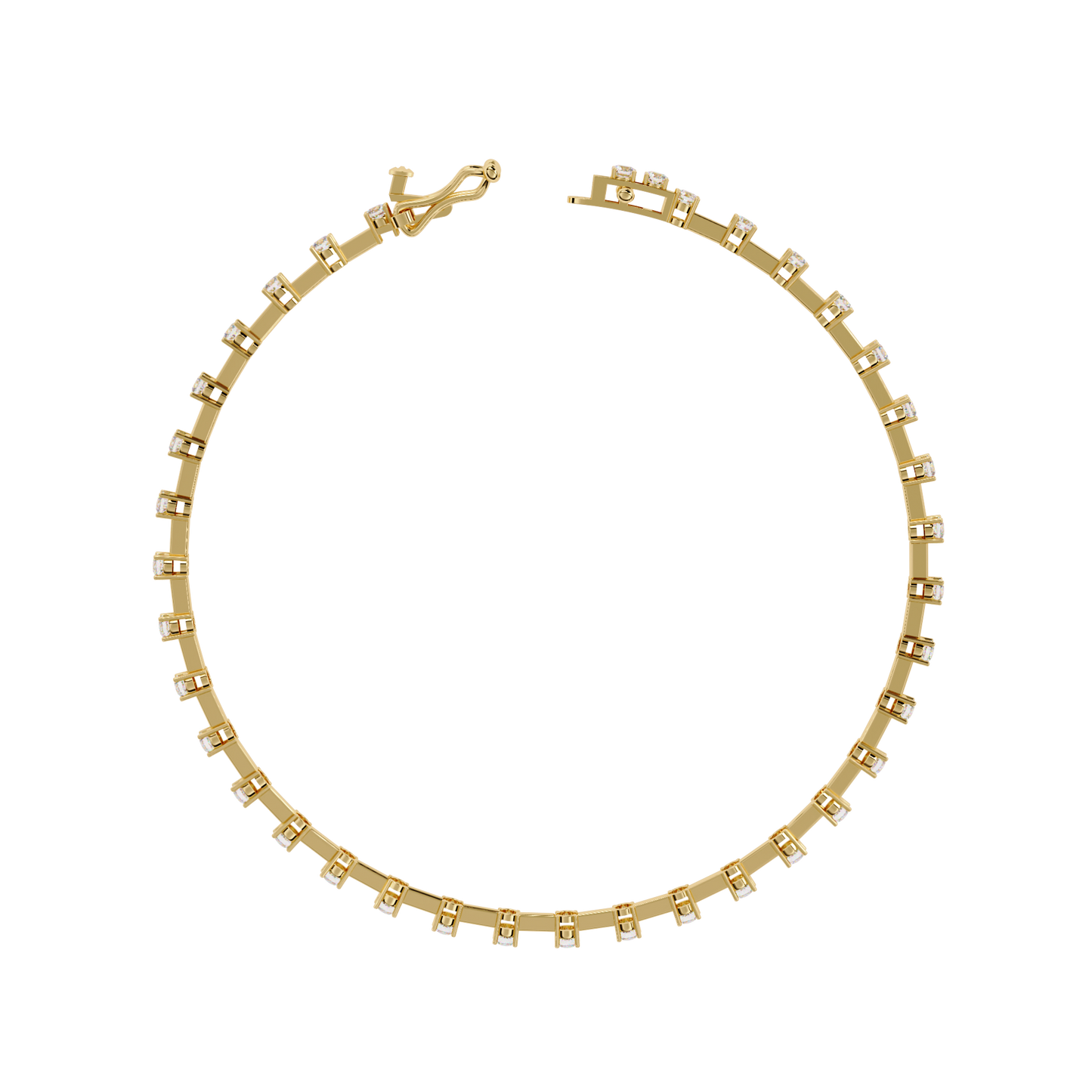 minimal luxe lab grown diamond tennis bracelet