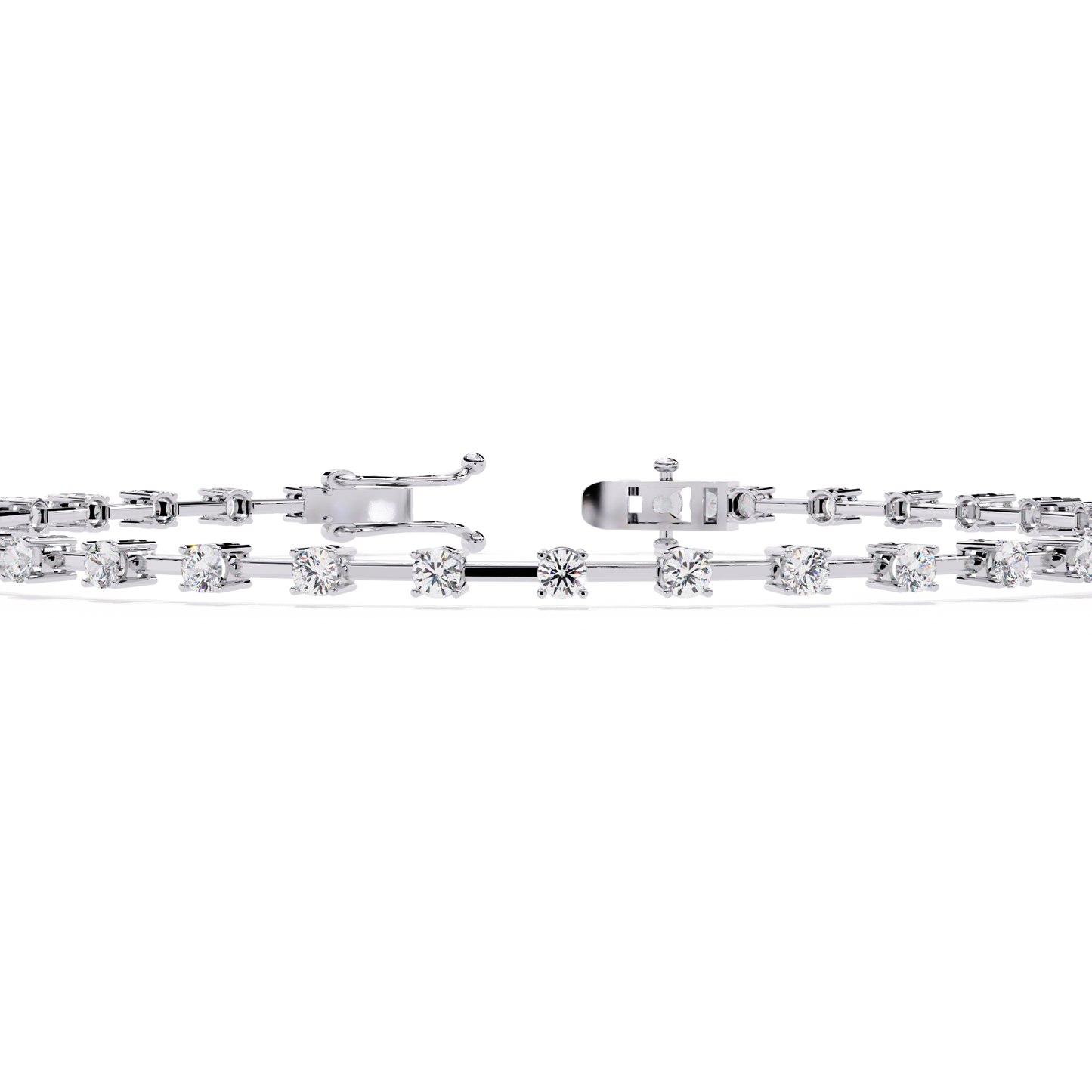minimal luxe lab grown diamond tennis bracelet