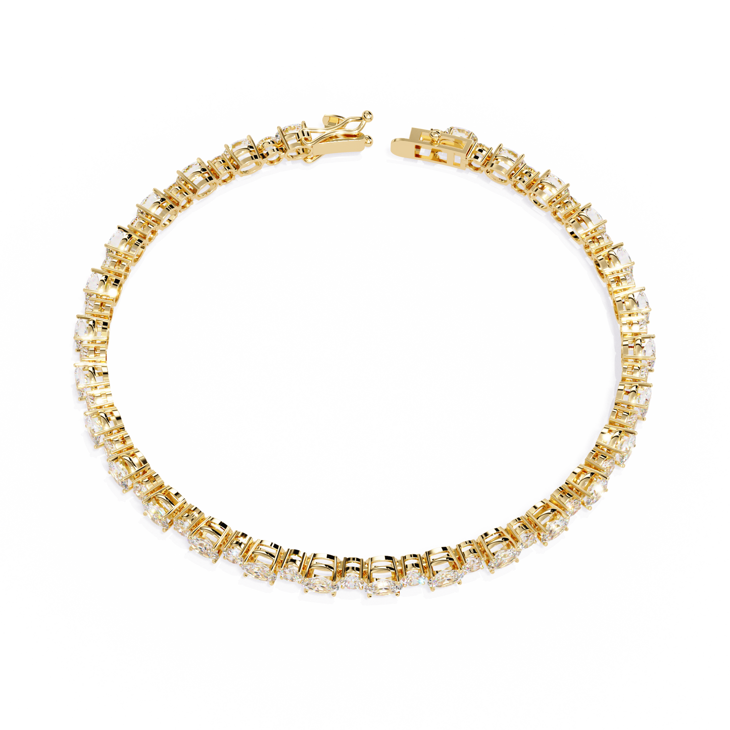 grandeur line lab grown diamond tennis bracelet