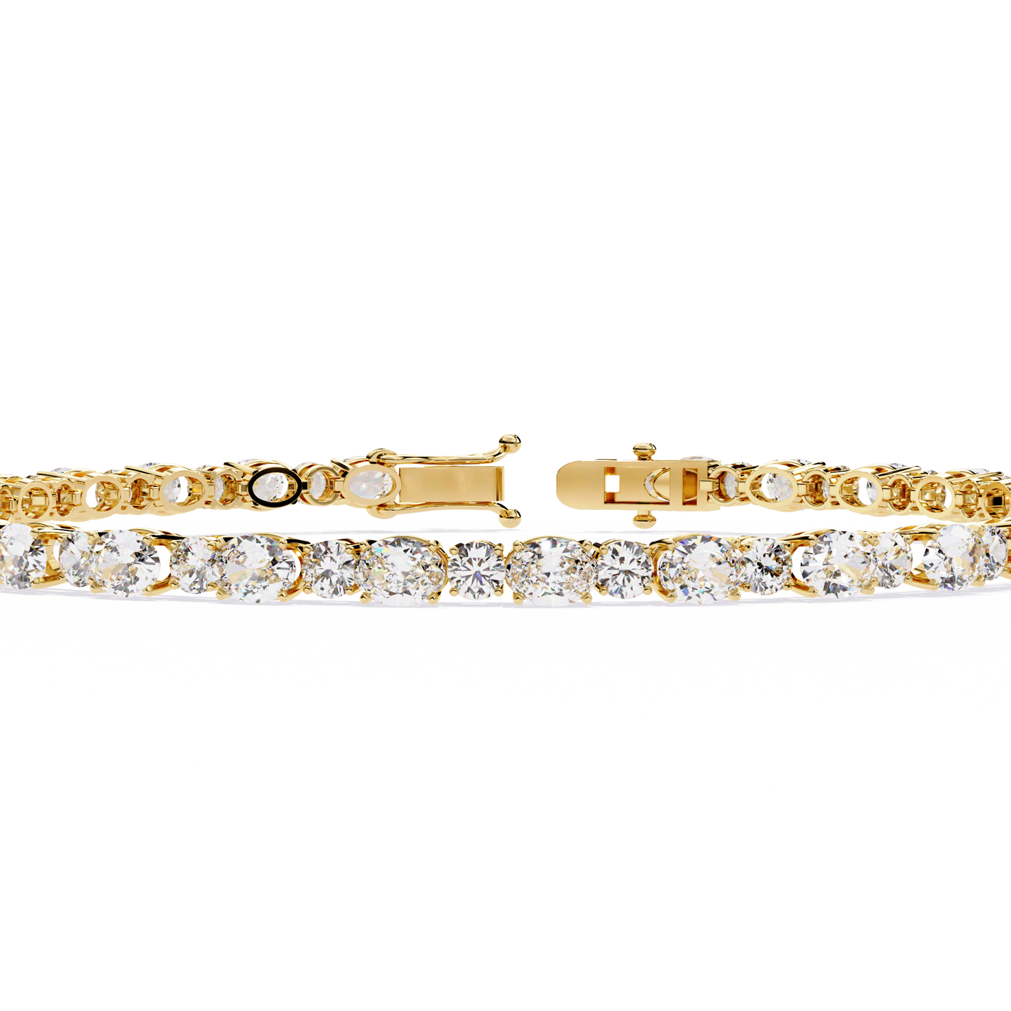 grandeur line lab grown diamond tennis bracelet