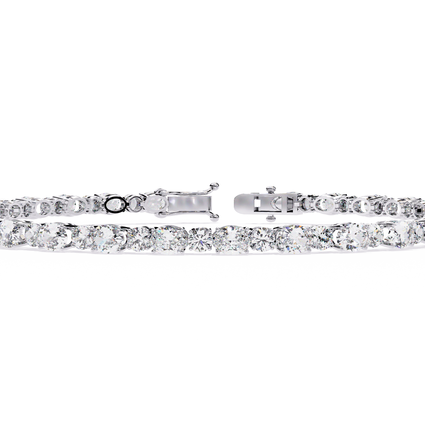 grandeur line lab grown diamond tennis bracelet