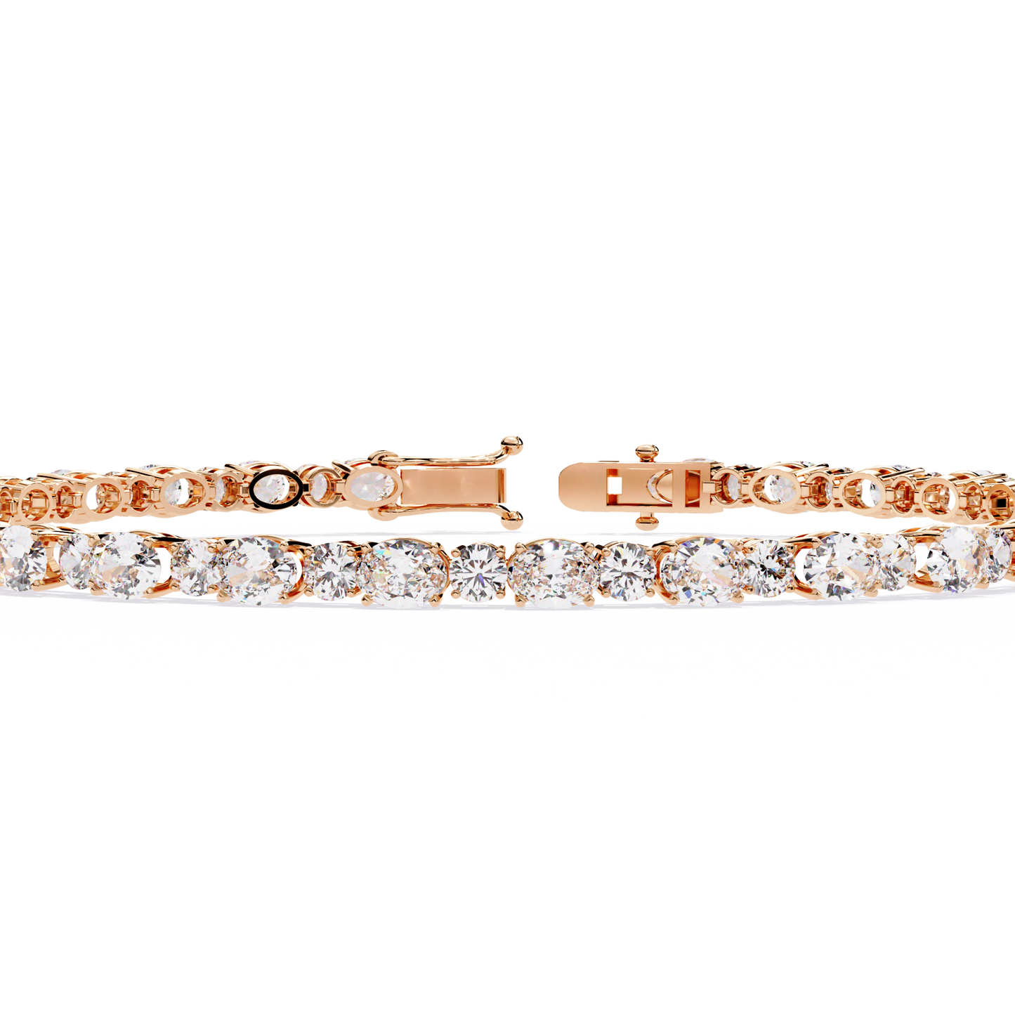 grandeur line lab grown diamond tennis bracelet