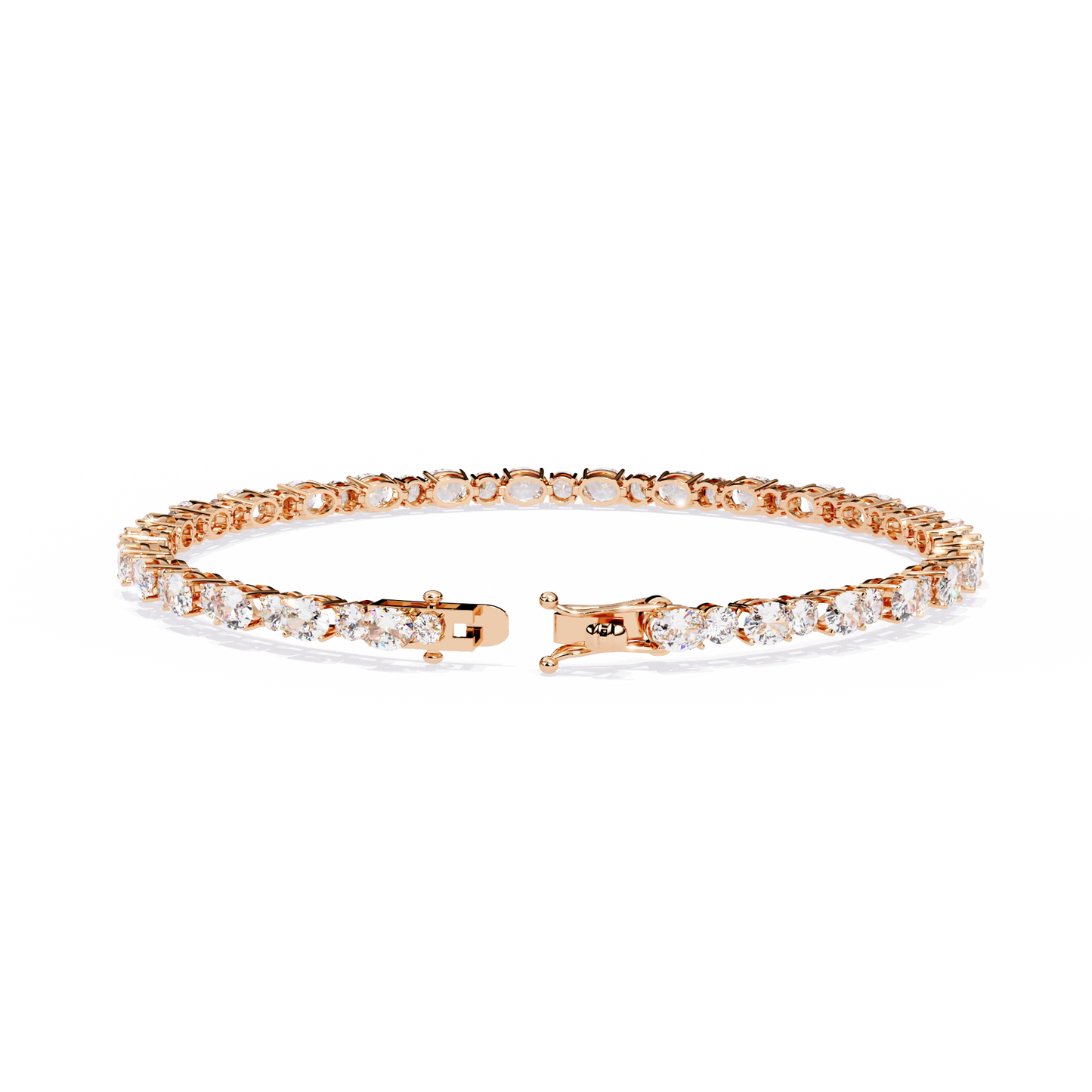 grandeur line lab grown diamond tennis bracelet