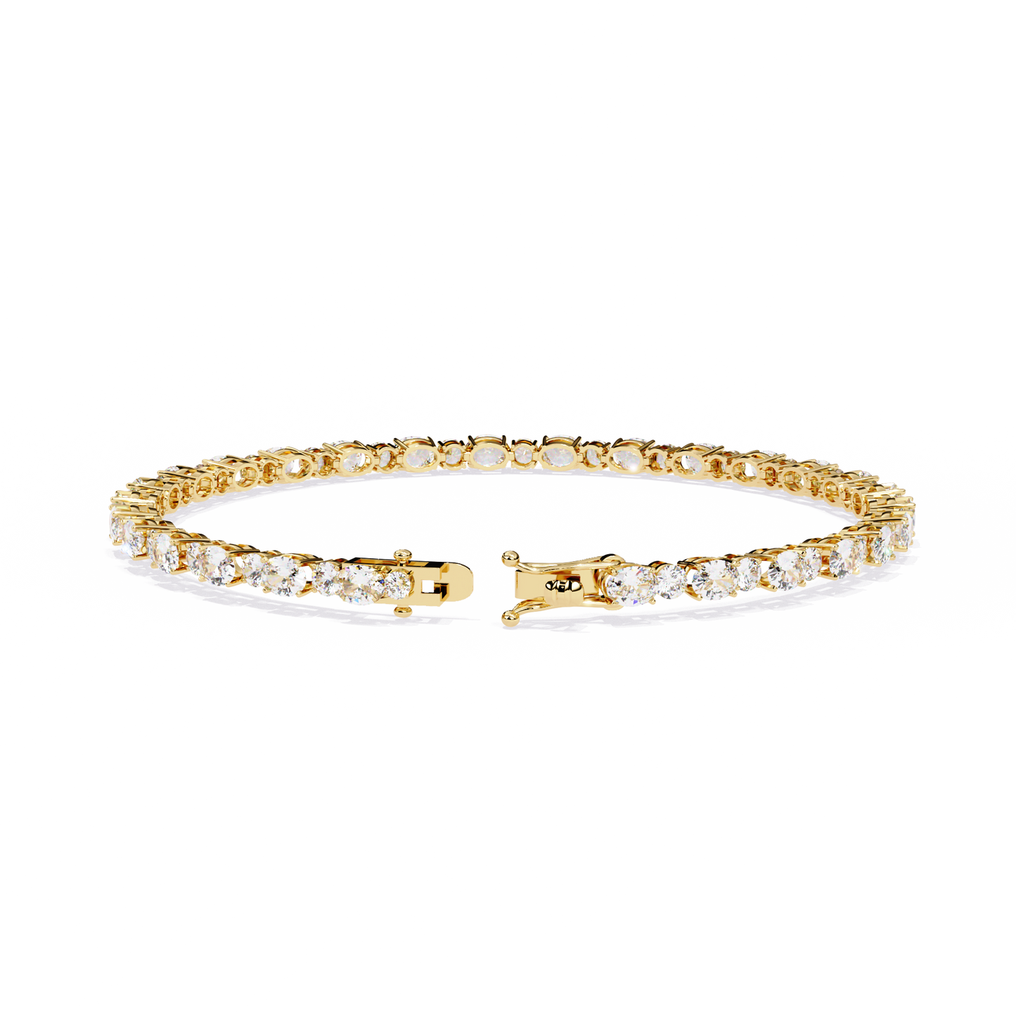 grandeur line lab grown diamond tennis bracelet
