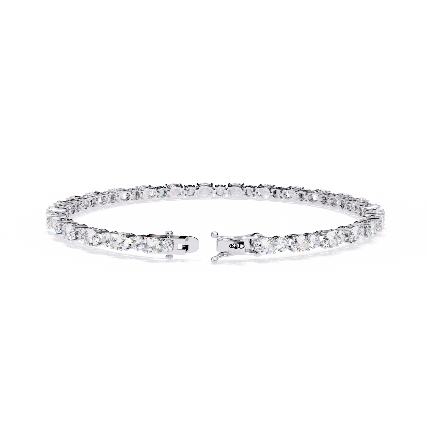 grandeur line lab grown diamond tennis bracelet