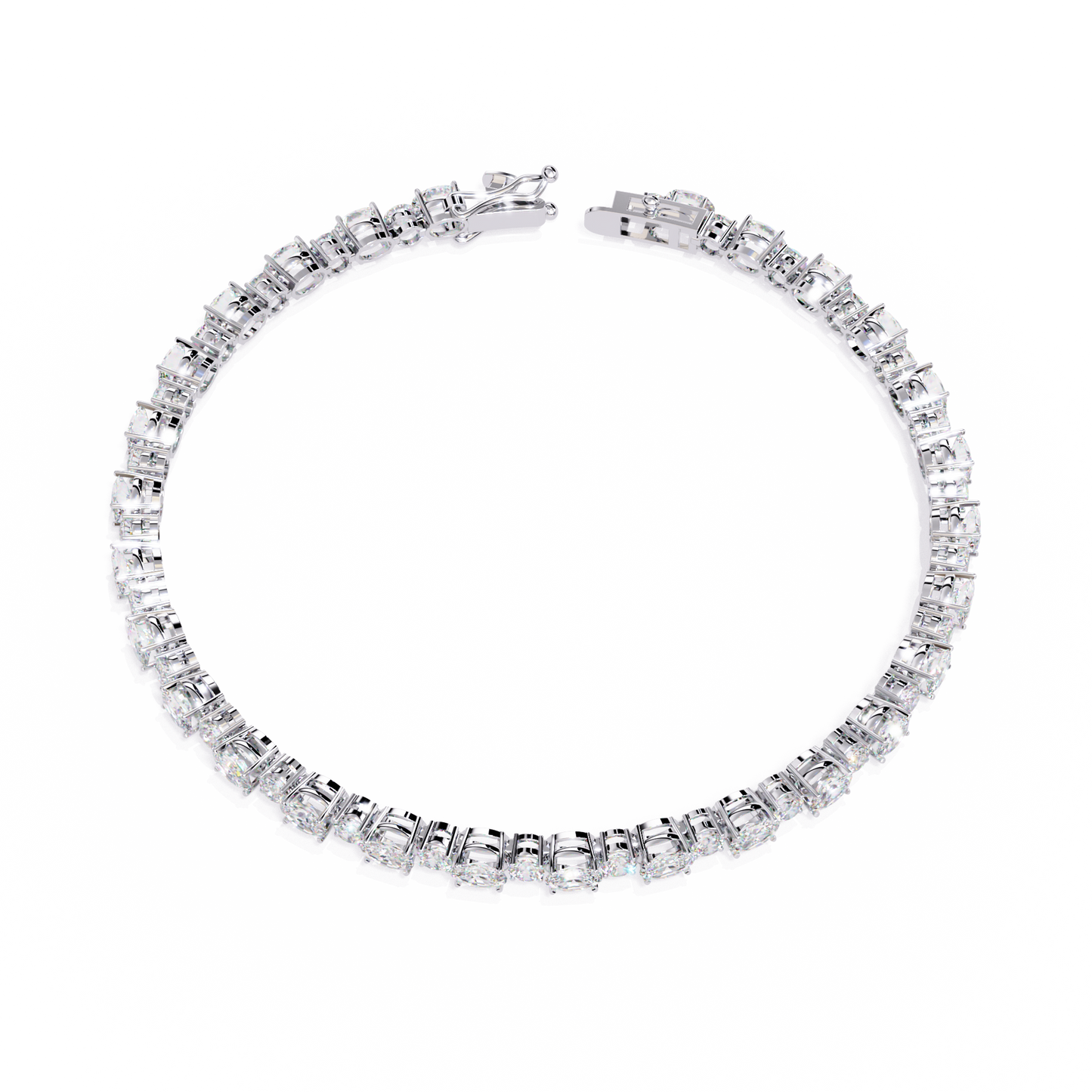 grandeur line lab grown diamond tennis bracelet