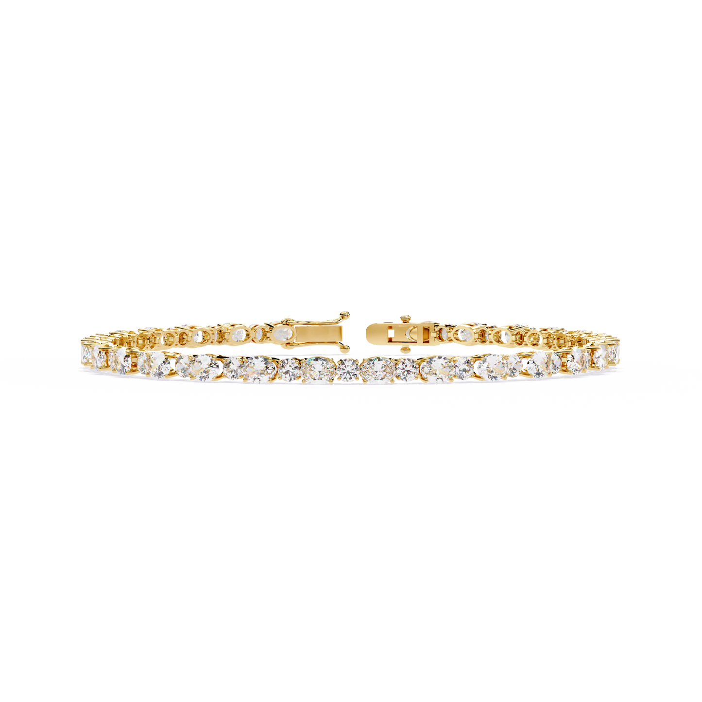grandeur line lab grown diamond tennis bracelet